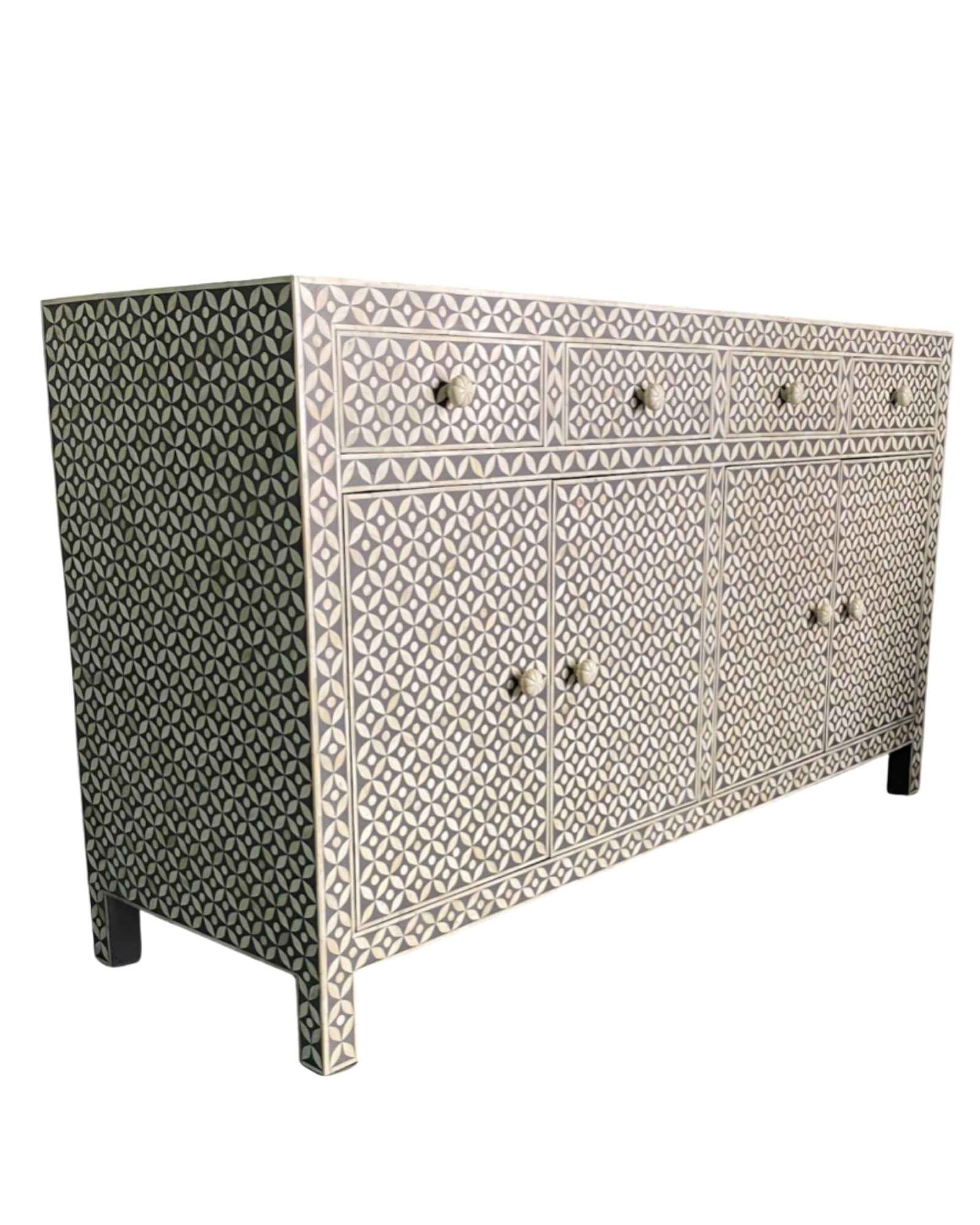 Yasmine Sideboard Buffet - Grey Bone Inlay - Tabeer Homes