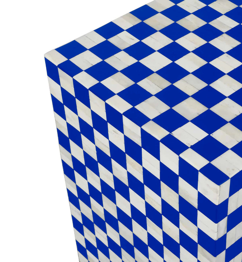 Maze Console - Blue Bone Inlay - Tabeer Homes