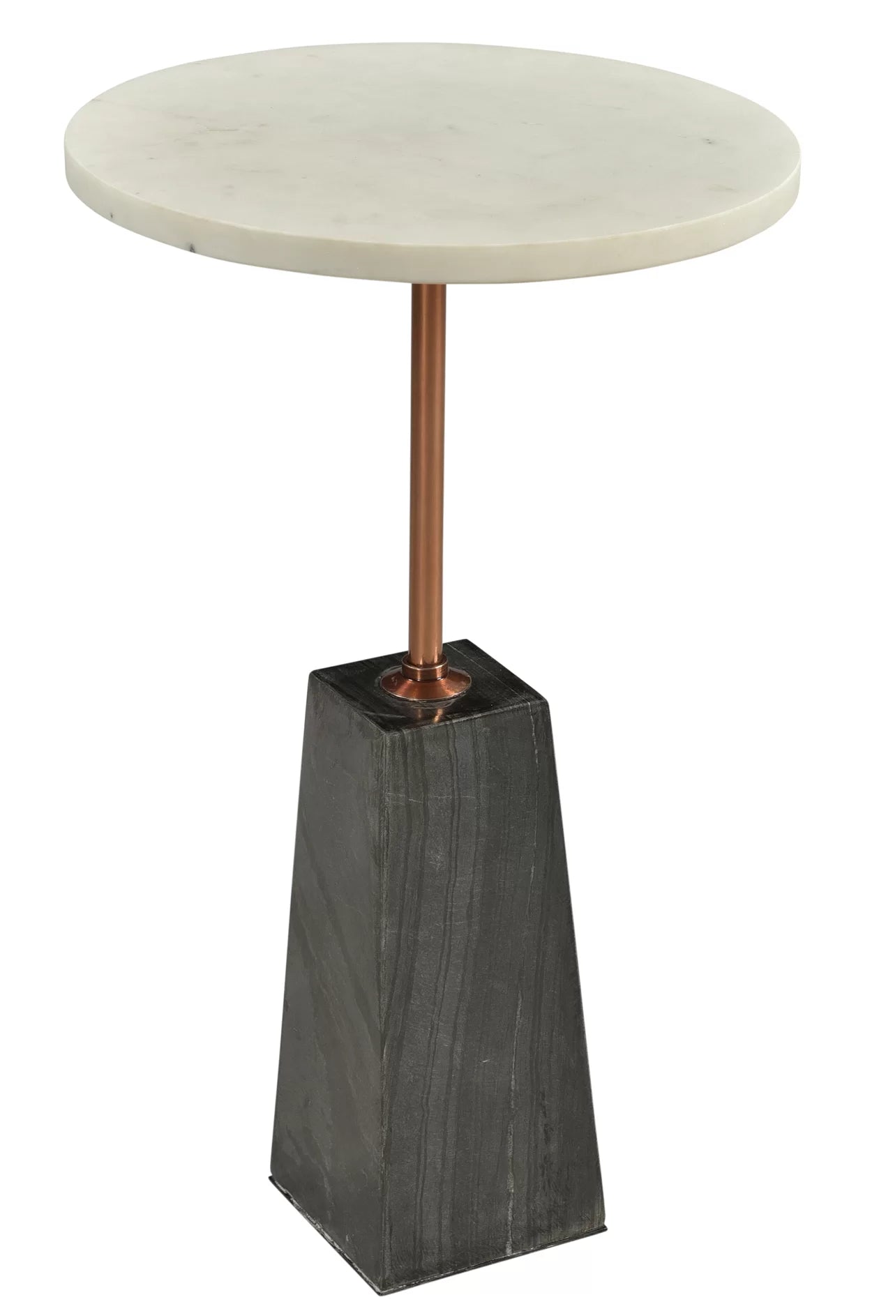 Ava Side Table - White Marble - Tabeer Homes