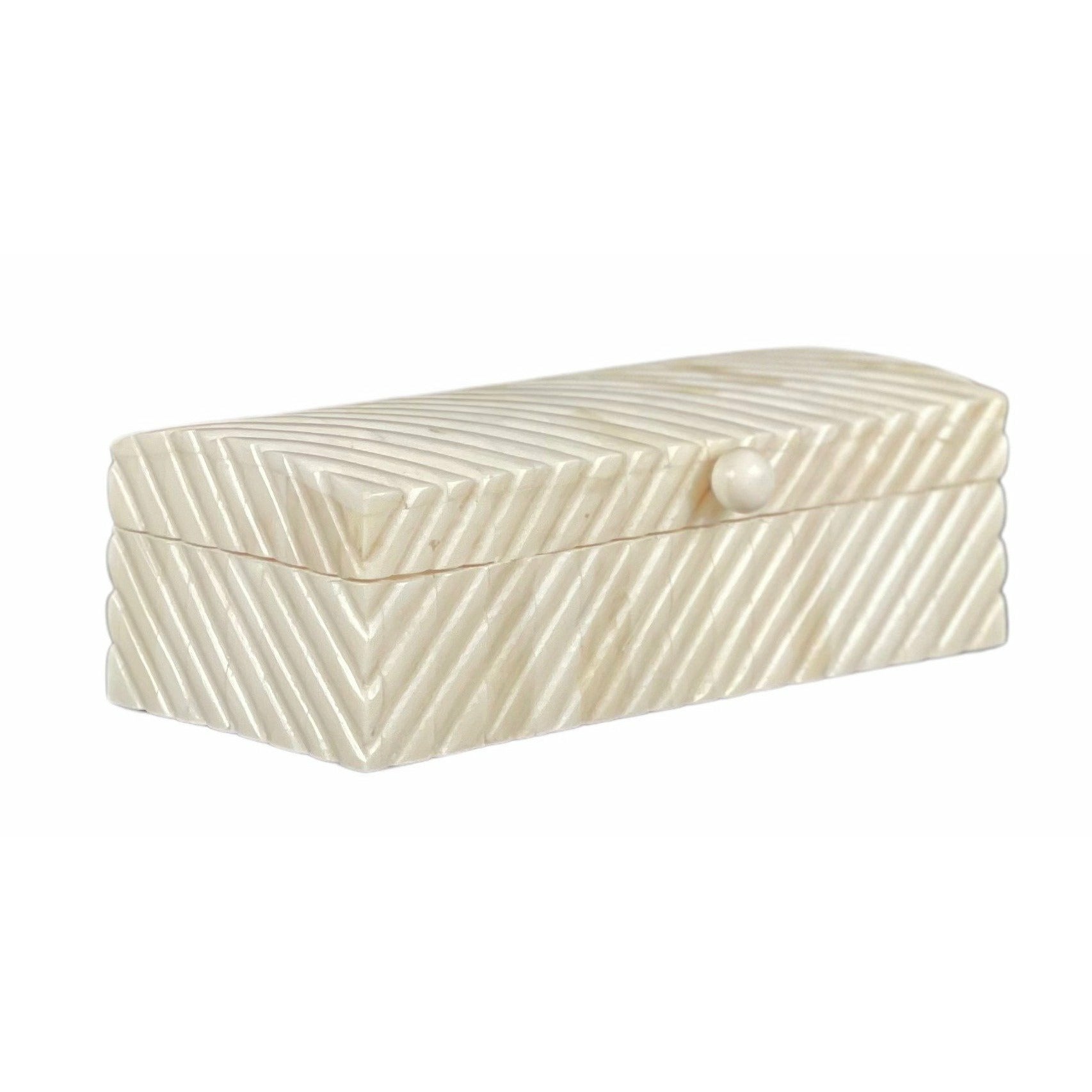 Zorah Small Box - Bone Carved - Tabeer Homes