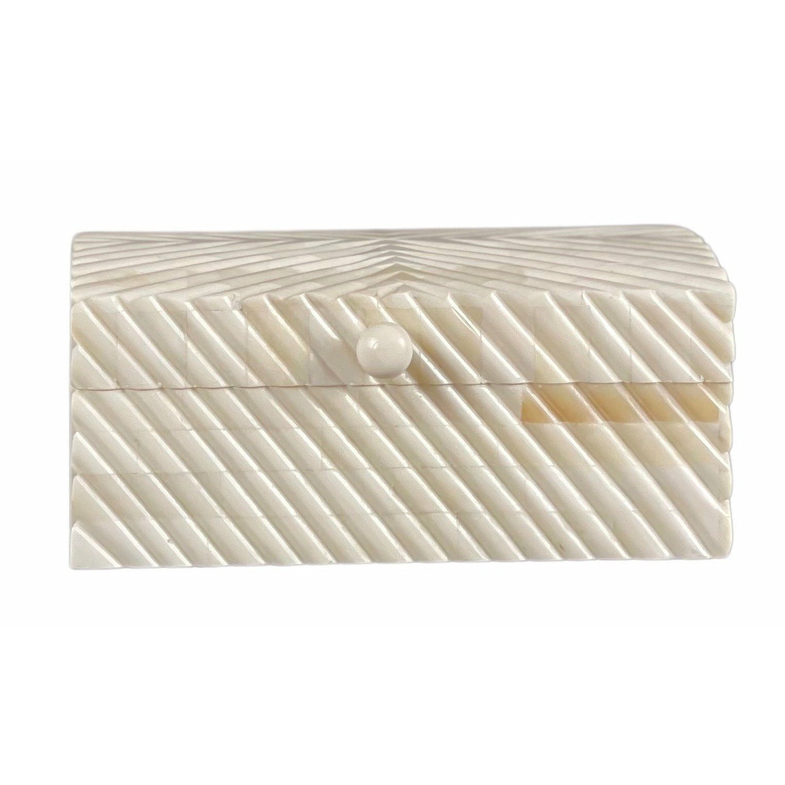 Zoya Small Box - Bone Carved - Tabeer Homes