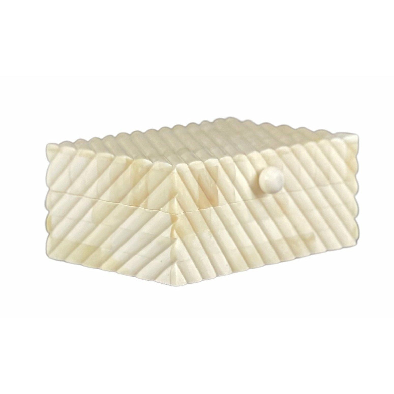 Zari Small Box - Bone Carved - Tabeer Homes