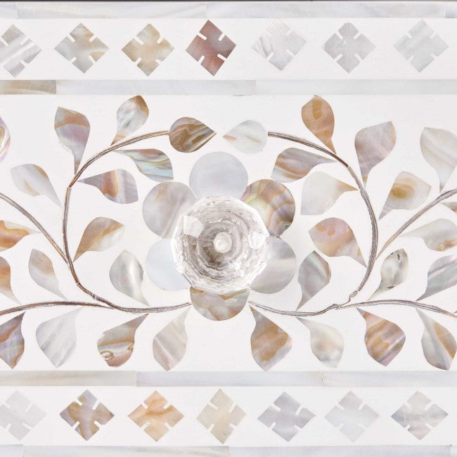 Iris Chest of Drawers - White Mother of Pearl - Tabeer Homes