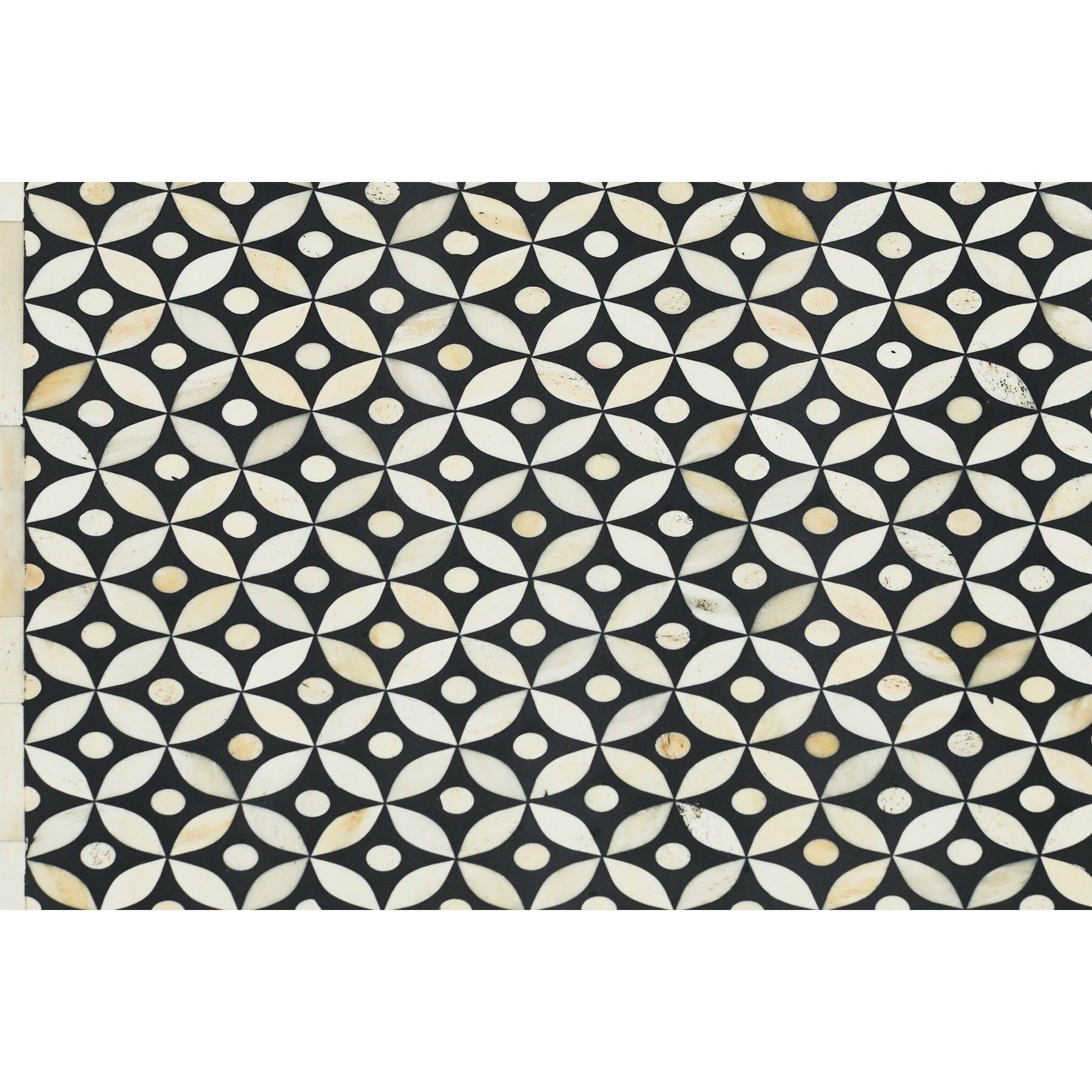 Larisa Console Table - Black & White Bone Inlay - Tabeer Homes