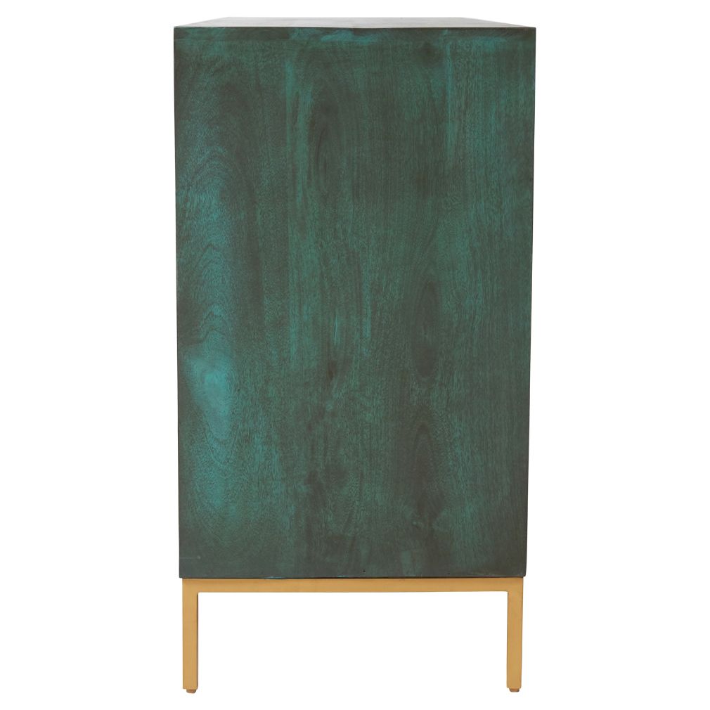 Luna Cabinet - Green Mother of Pearl - Tabeer Homes