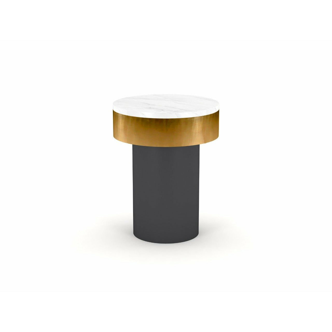 Avo Side Table - White Marble - Tabeer Homes