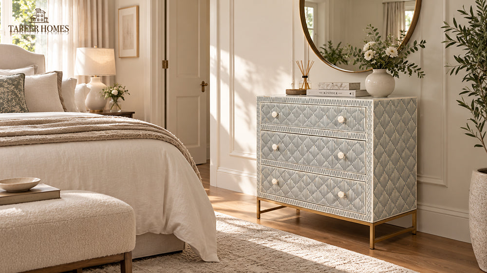 Bone Inlay Chest of Drawers: Styles, Sizes & Care