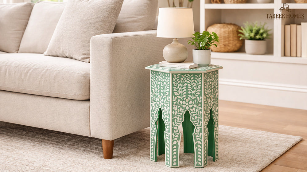 green side table