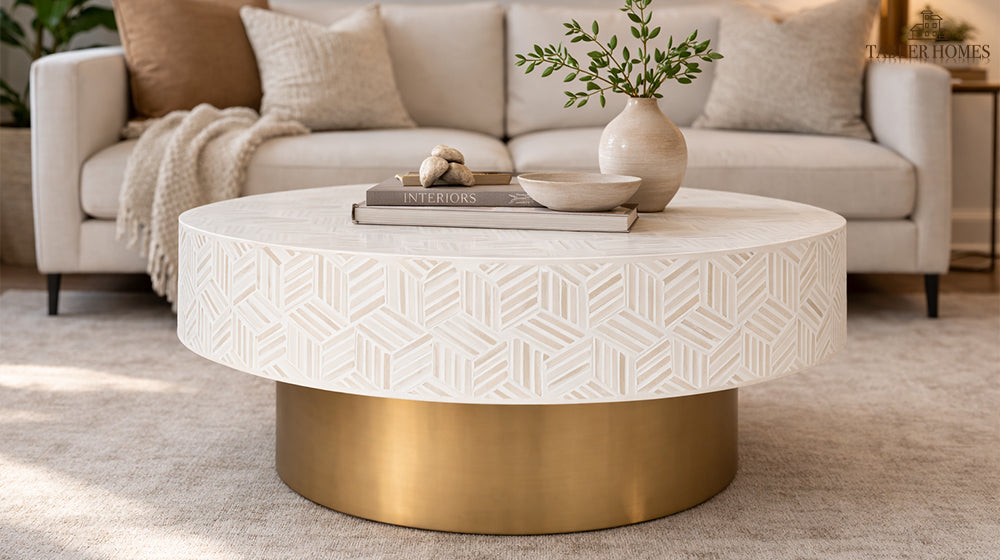 white coffee table 