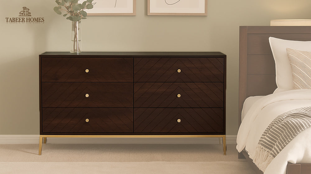 wooden chest of drawers