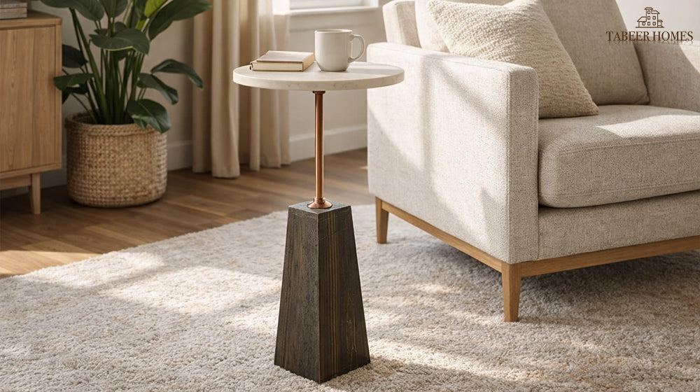 wooden side table