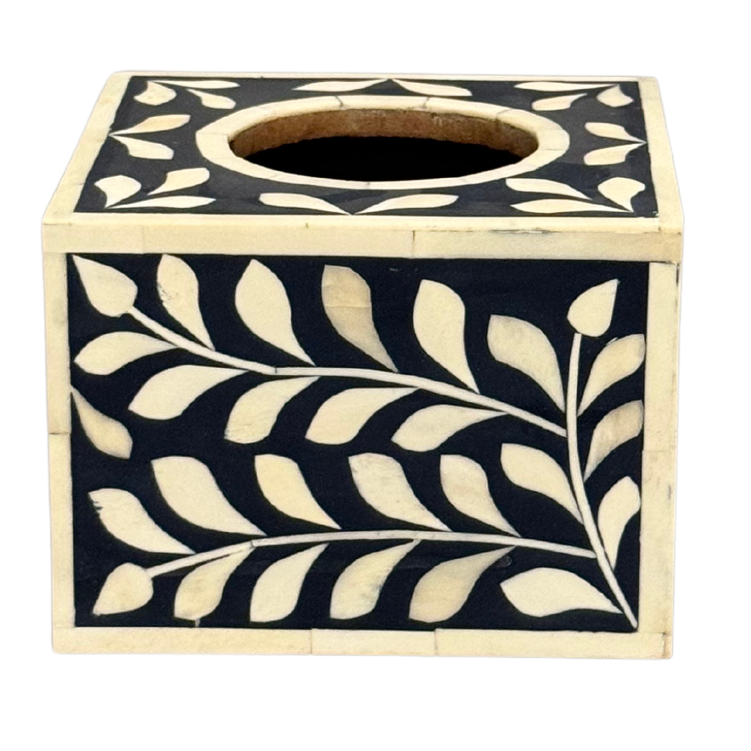 Buy Jamila Tissue Box - Black Bone Inlay