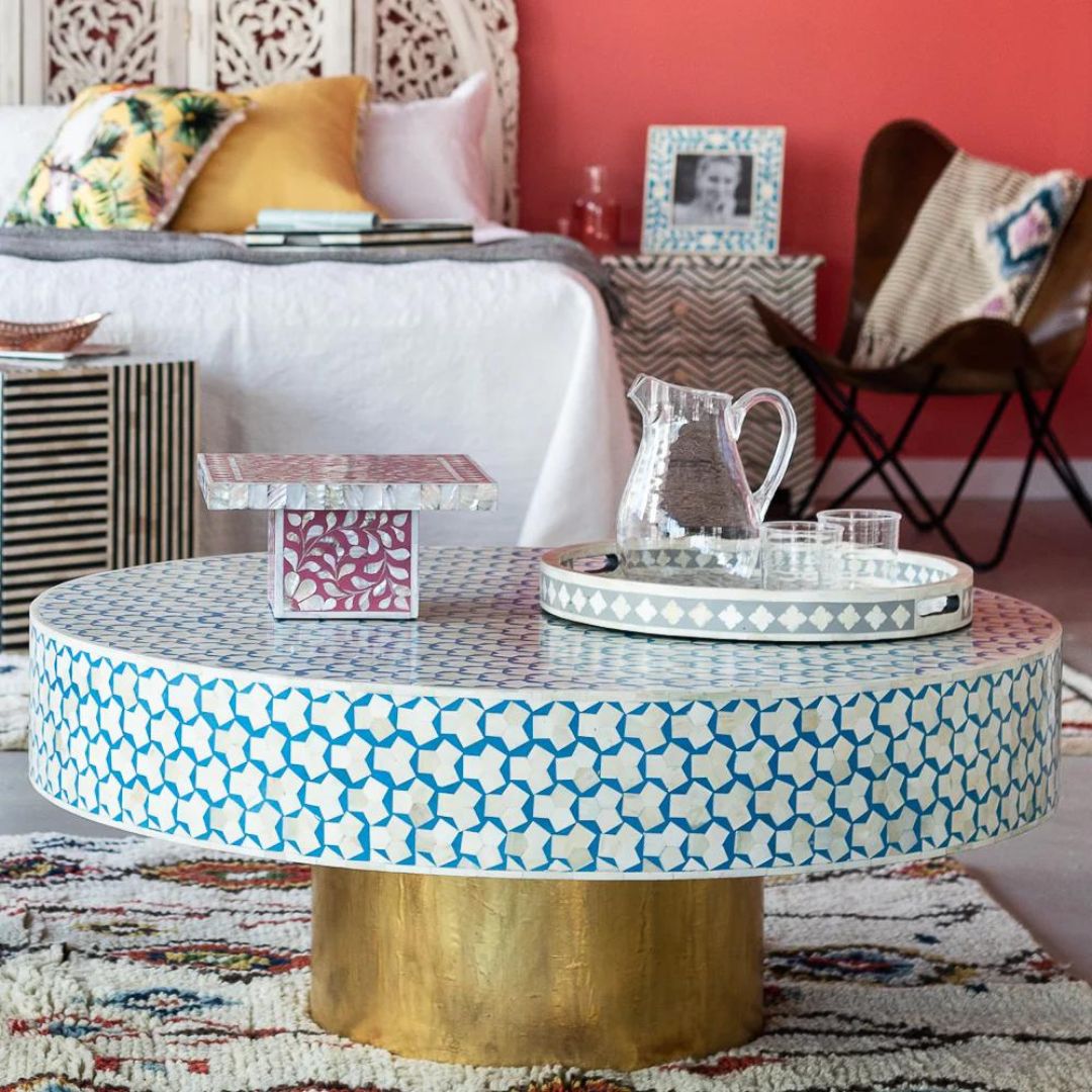 Anthropologie moroccan 2024 coffee table