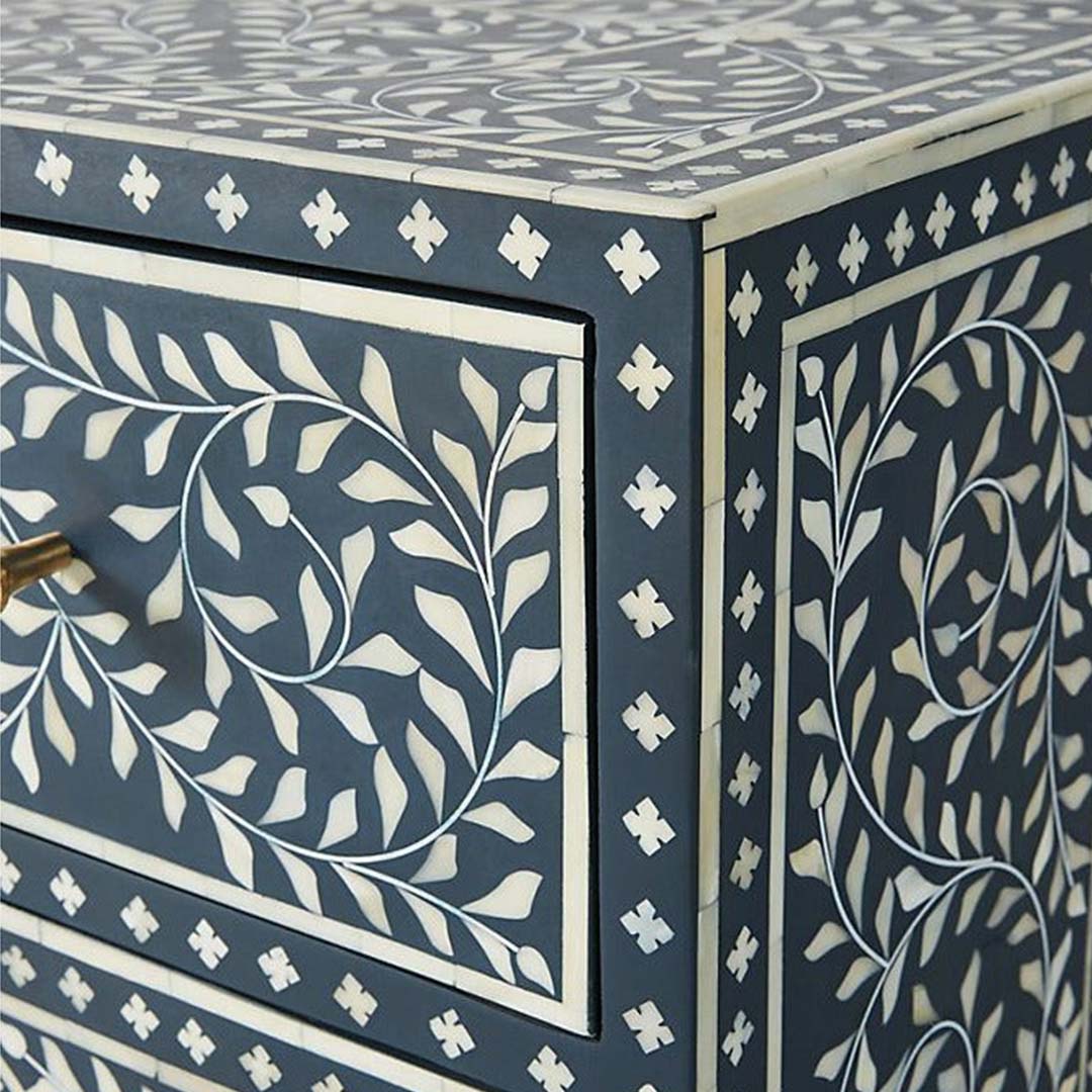 Jade Sideboard Buffet - Navy Blue Bone Inlay - Tabeer Homes