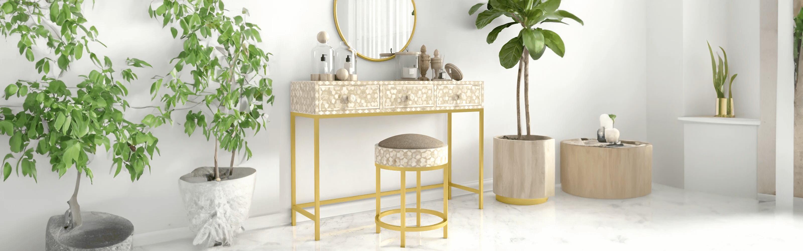 White Dresser console from tabeer homes