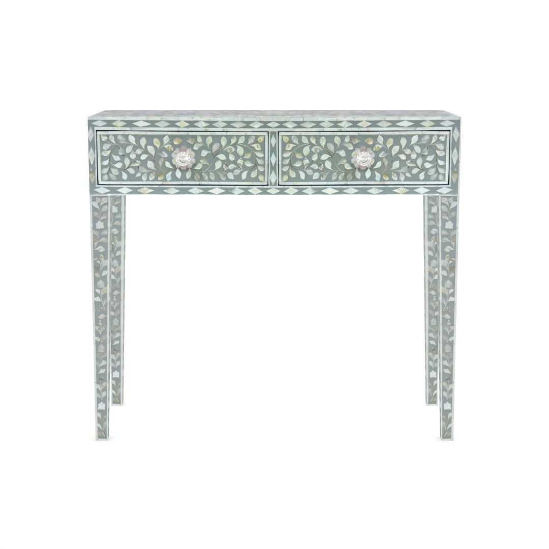 Iris Dresser Console - Grey Mother of Pearl Inlay