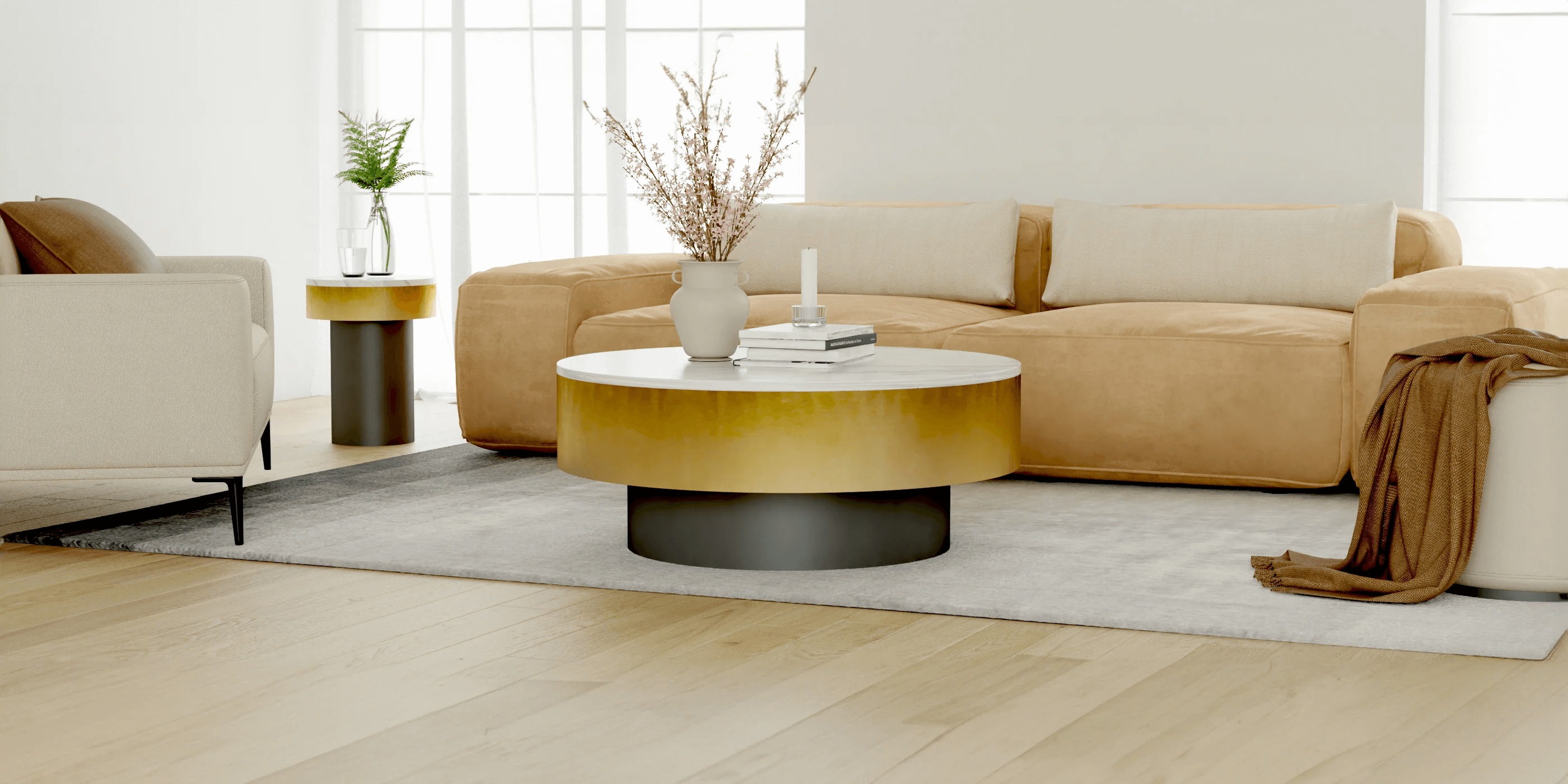 Buy round coffee table from tabeer homes