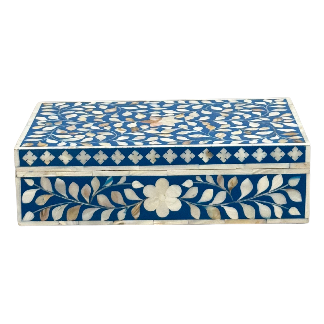 Iris Box - Blue Mother of Pearl Inlay