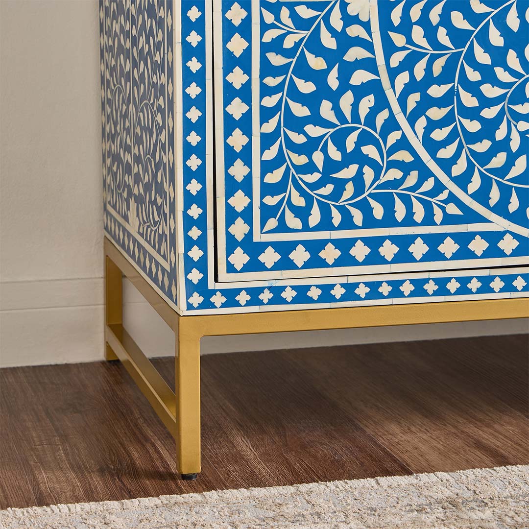 Jade Sideboard Buffet - Blue Bone Inlay - Tabeer Homes