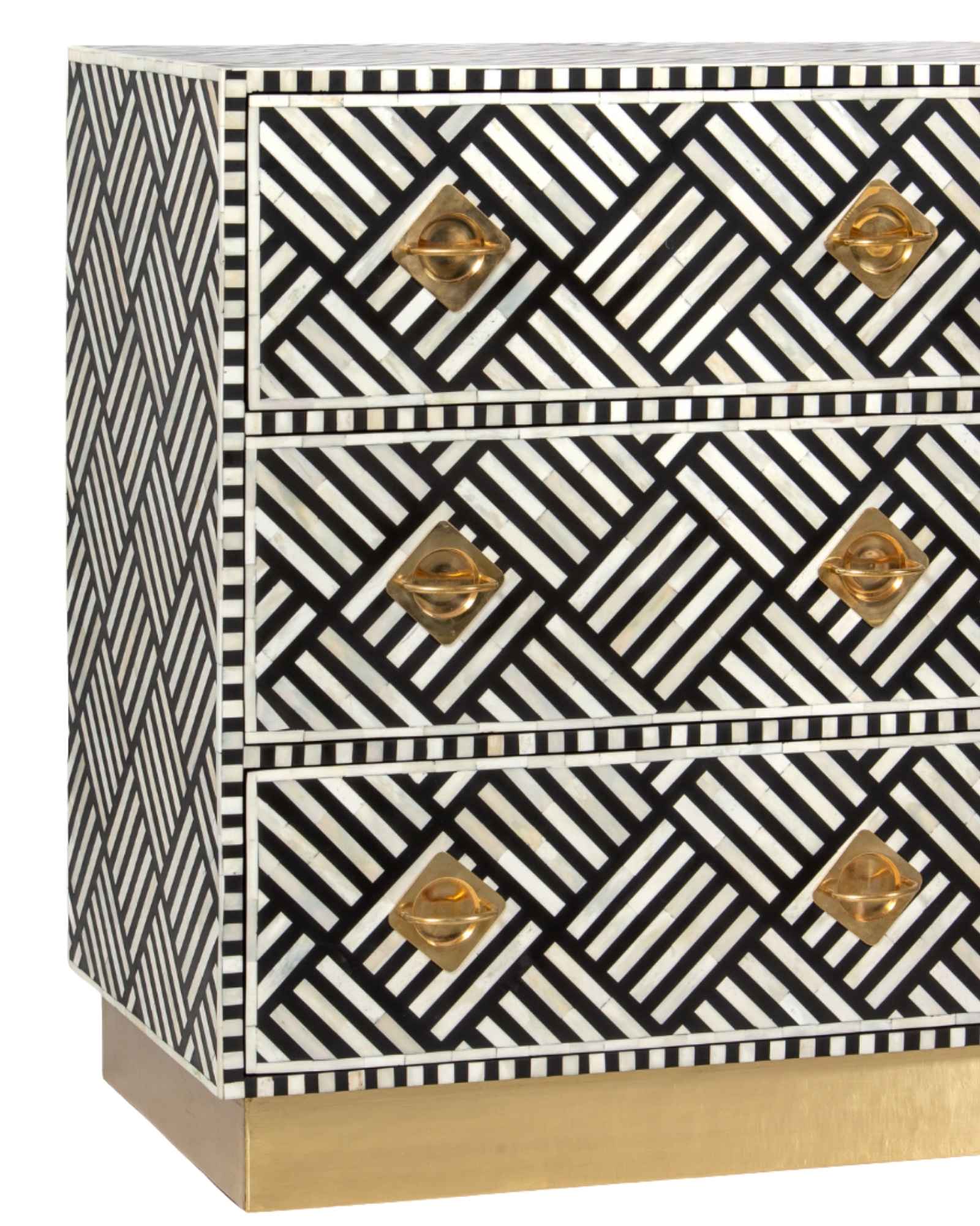 Ameerah Chest of Drawers - Black Bone Inlay