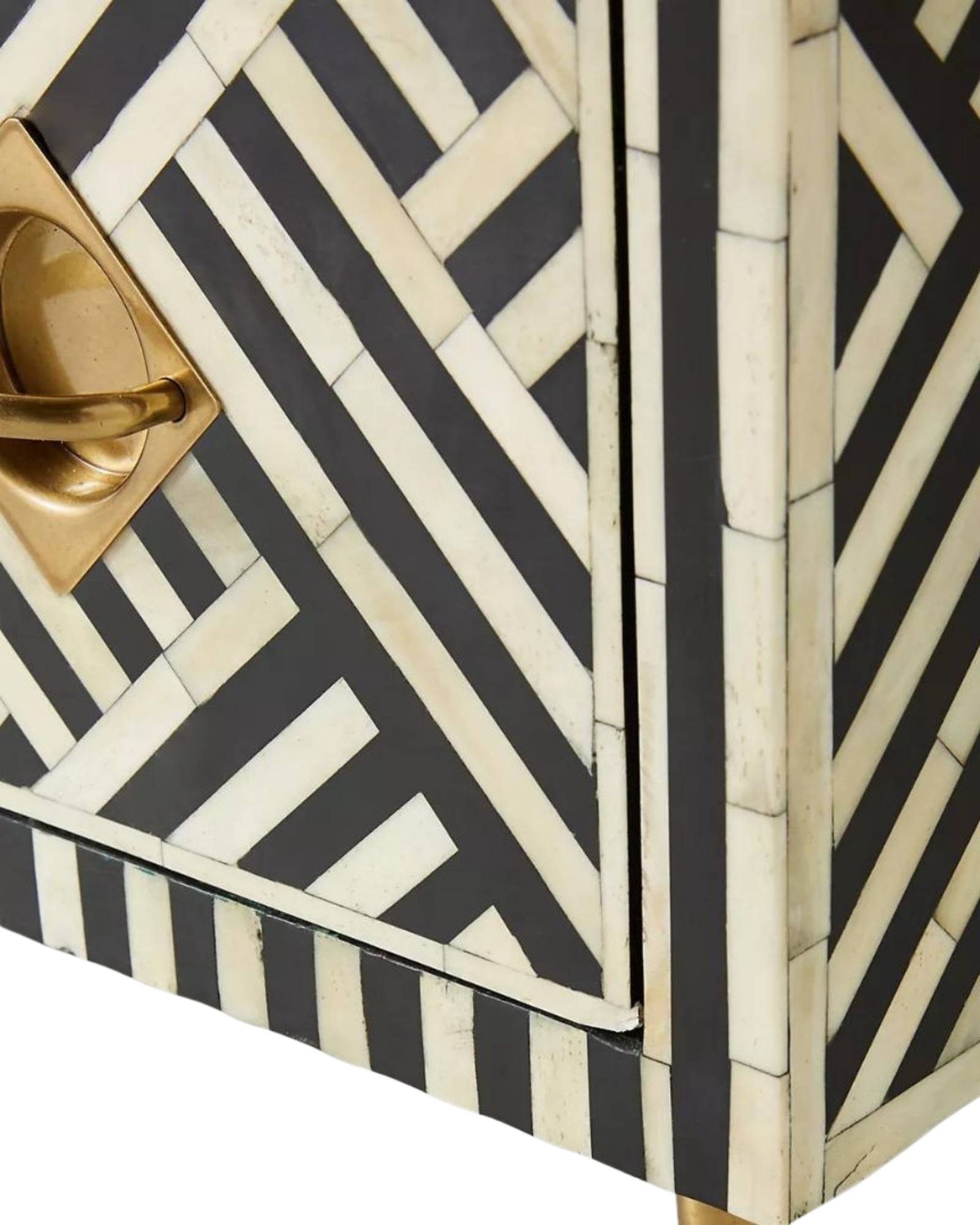 Ameerah Chest of Drawers - Black & White Bone Inlay - Tabeer Homes