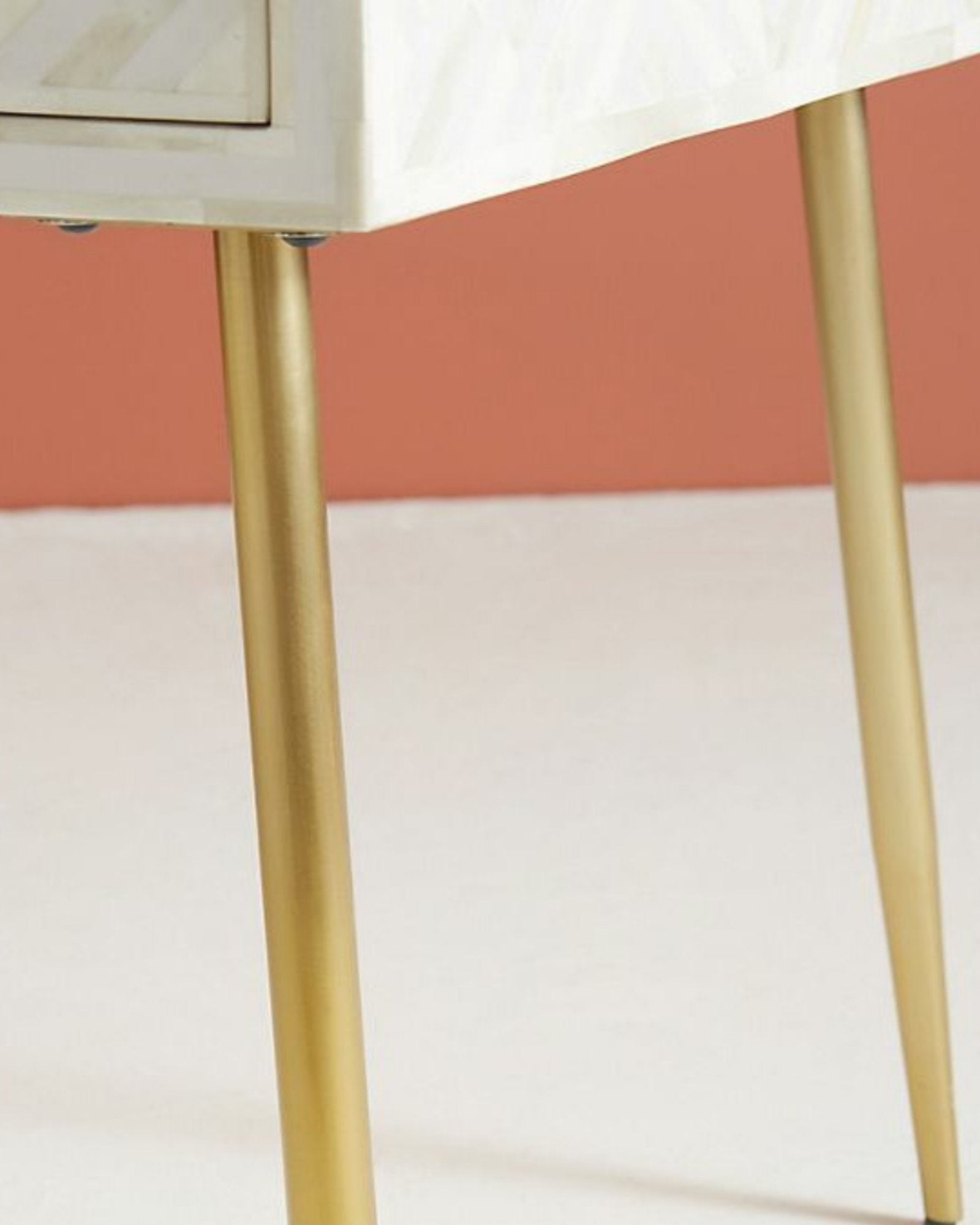Ameerah Console Desk - White Bone Inlay - Tabeer Homes