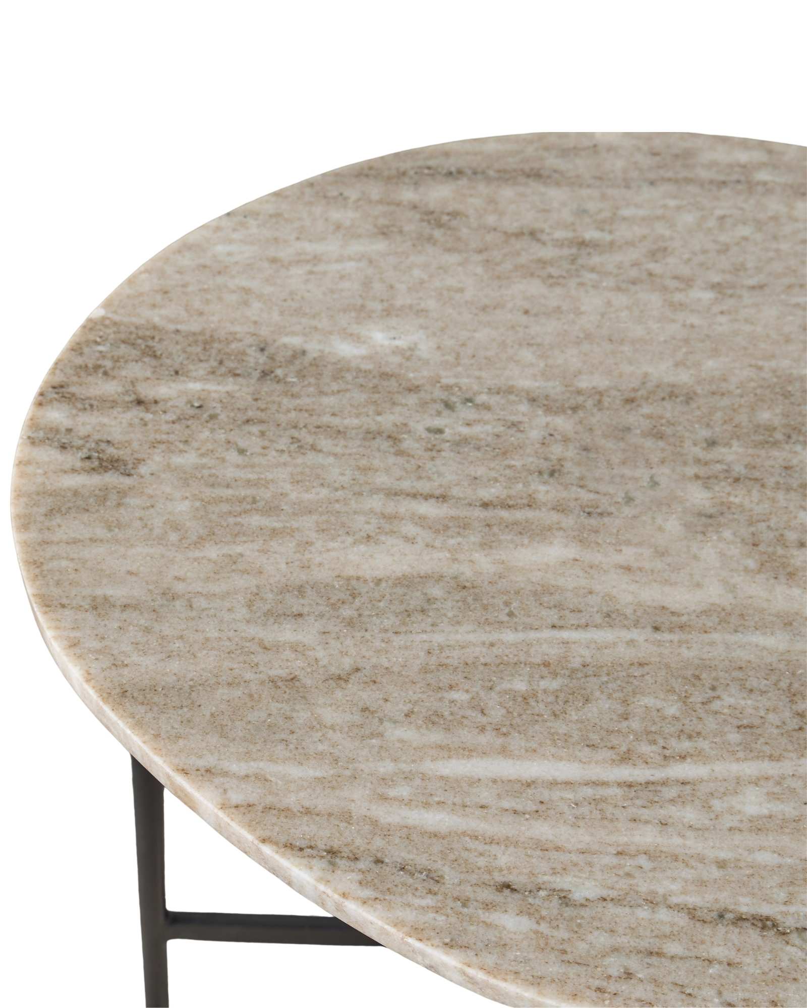 Ava Side Table - Brown Marble - Tabeer Homes