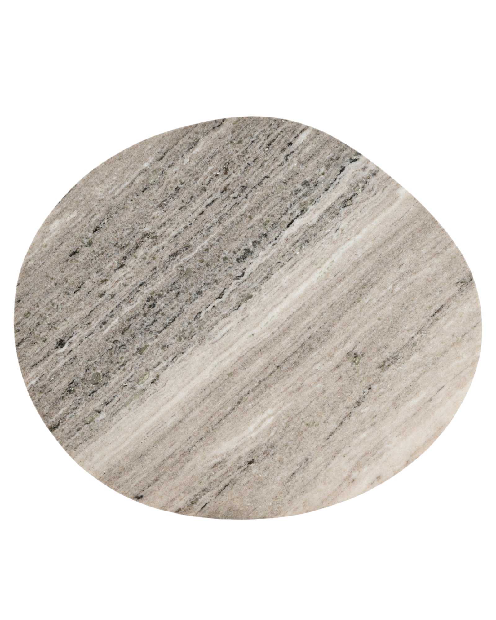 Ava Side Table - Brown Marble - Tabeer Homes