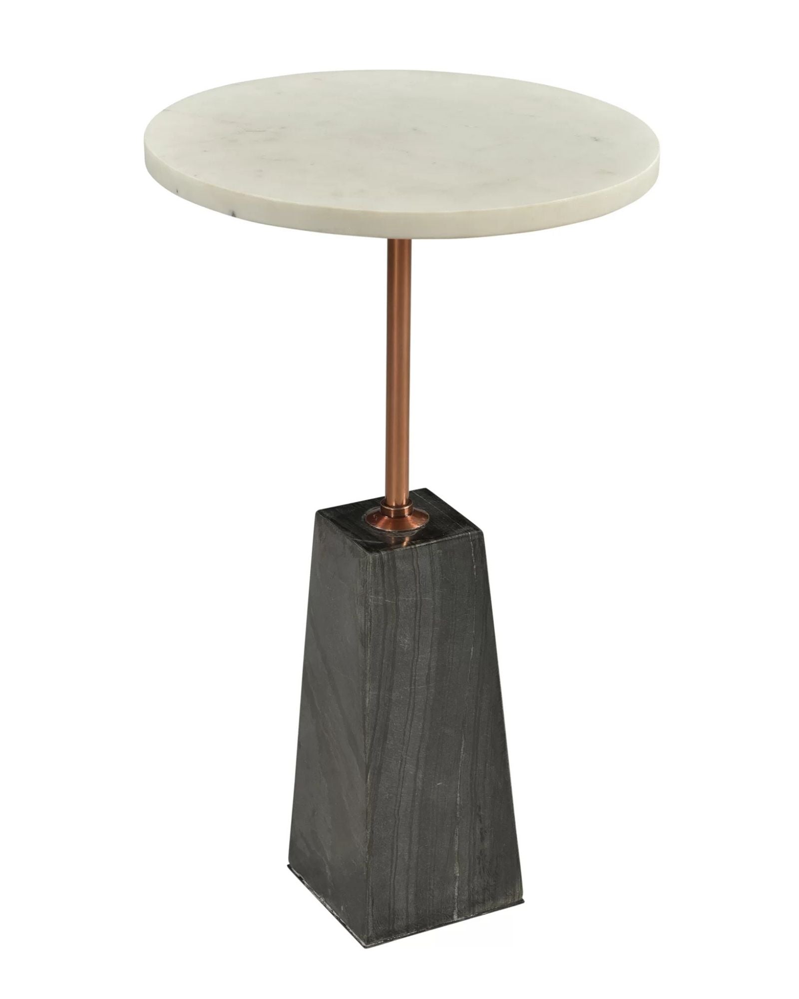 Ava Side Table - White Marble - Tabeer Homes