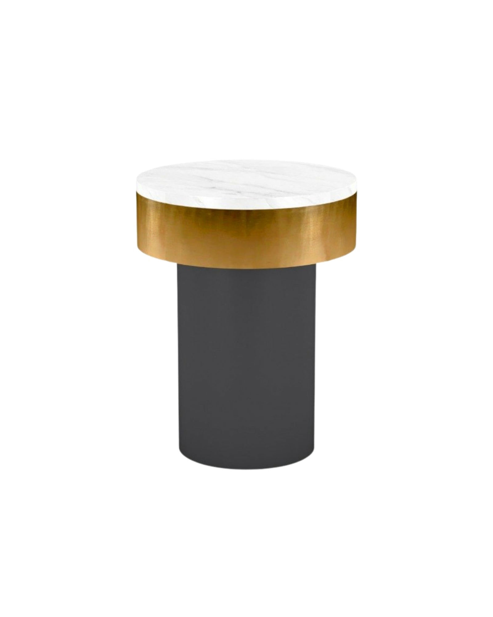 Avo Side Table - White Marble - Tabeer Homes.