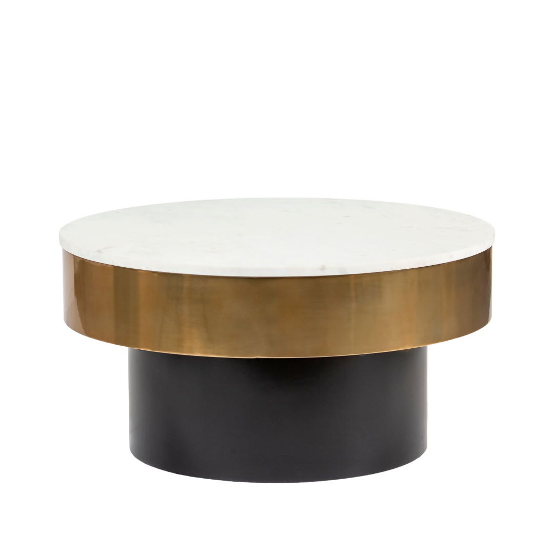 Avo Coffee Table with a luxurious white marble top
