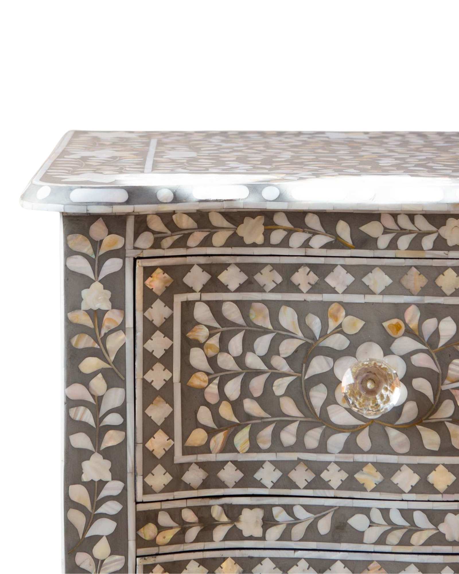 Caprera Chest of Drawers - Grey Mother of Pearl - Tabeer Homes