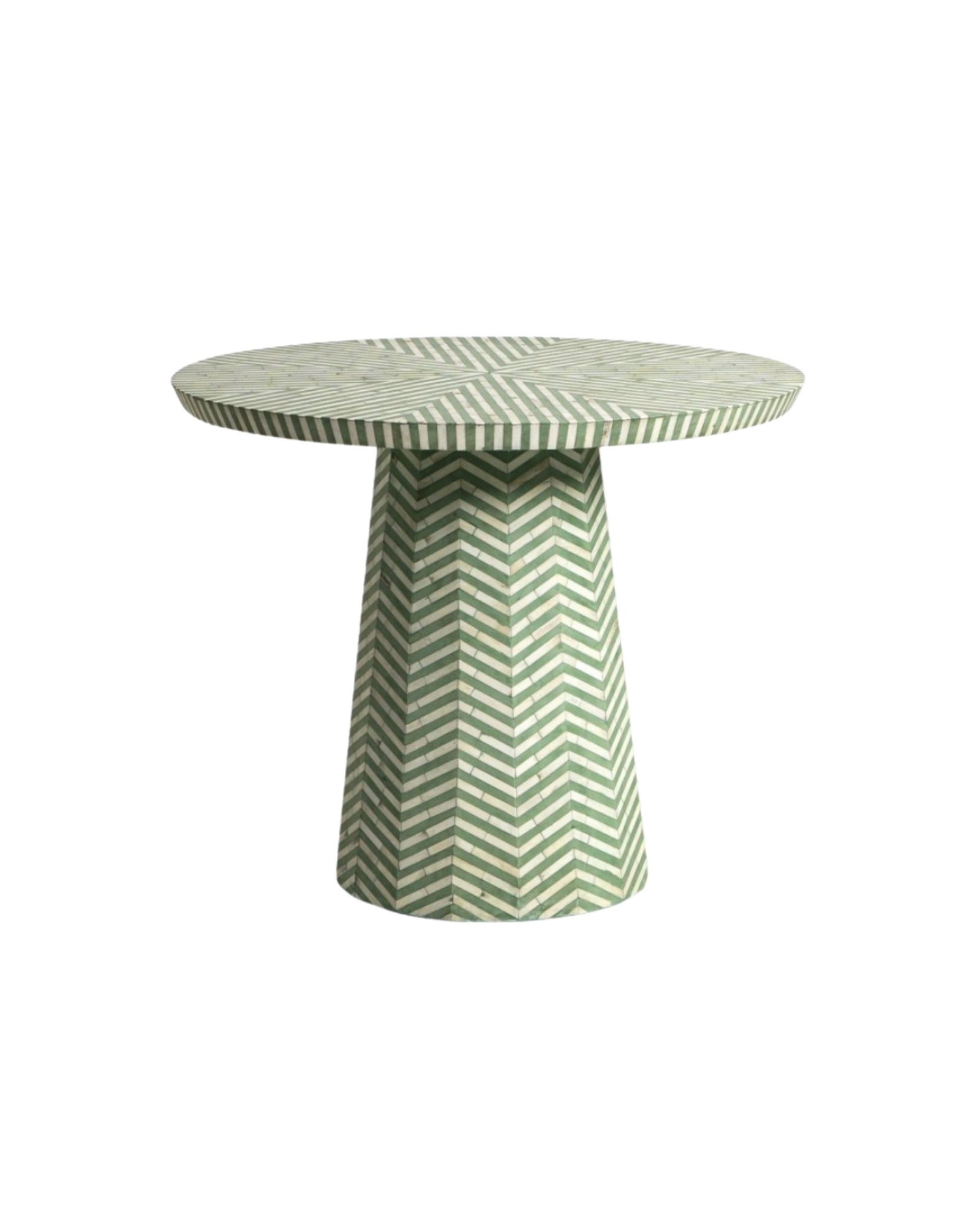 Elan Dining Table - Green Bone Inlay