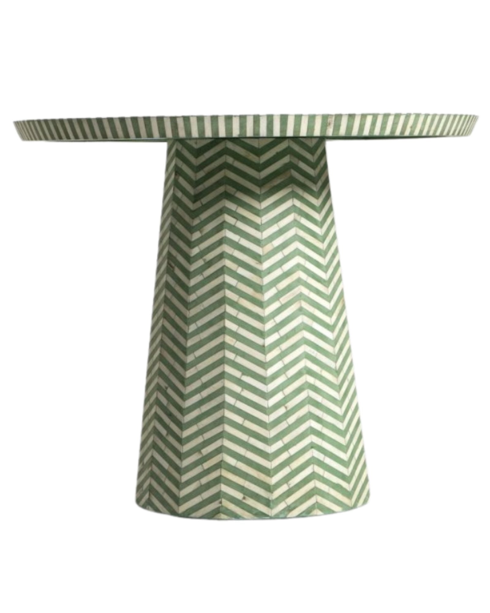 Elan Dining Table - Green Bone Inlay