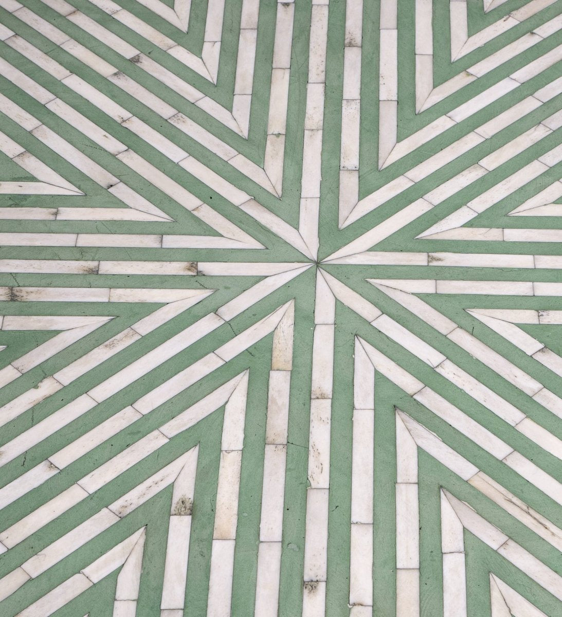 Elan Dining Table - Green Bone Inlay