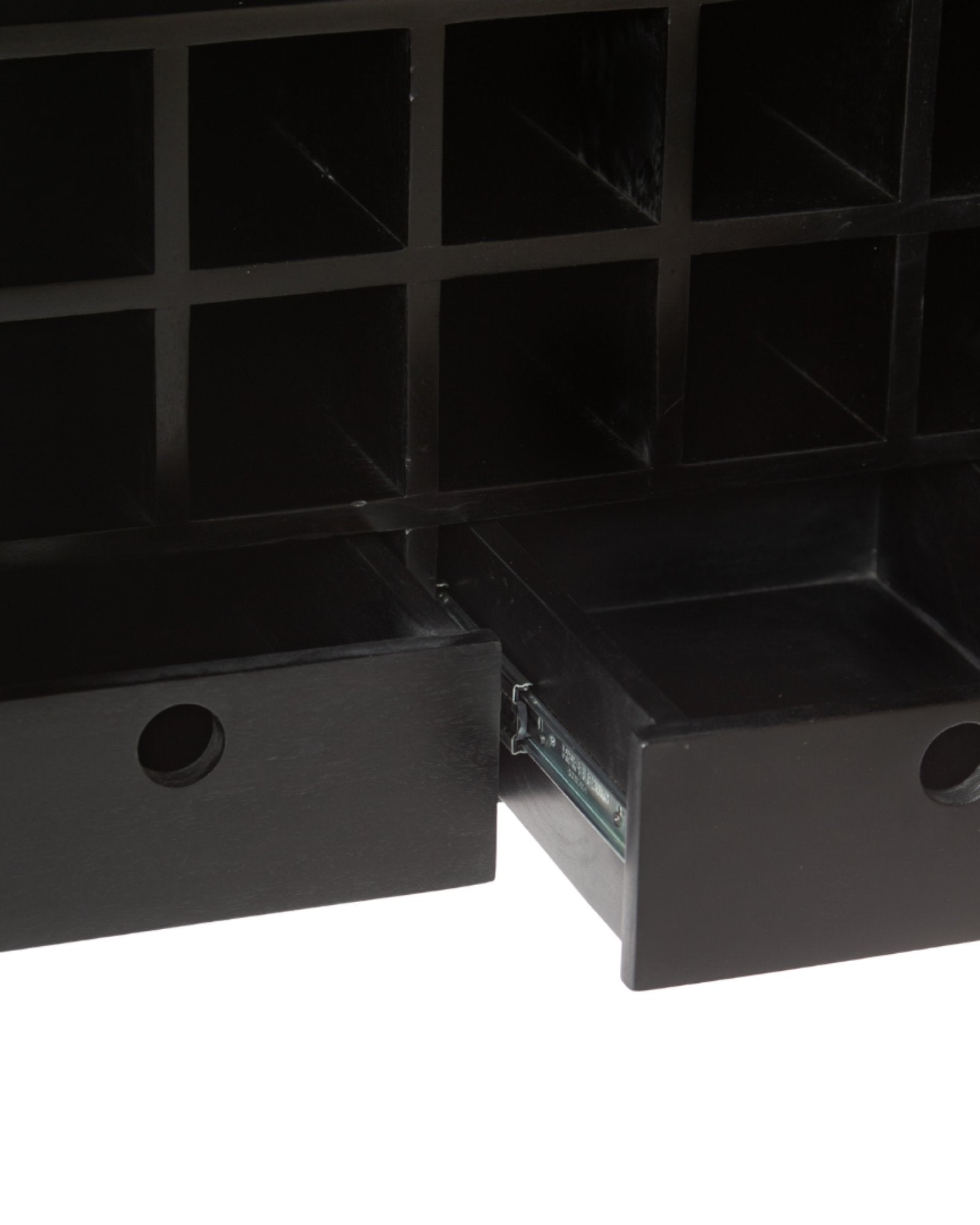 Elnaz Bar Cabinet - Black & White Bone Inlay by Tabeer Homes