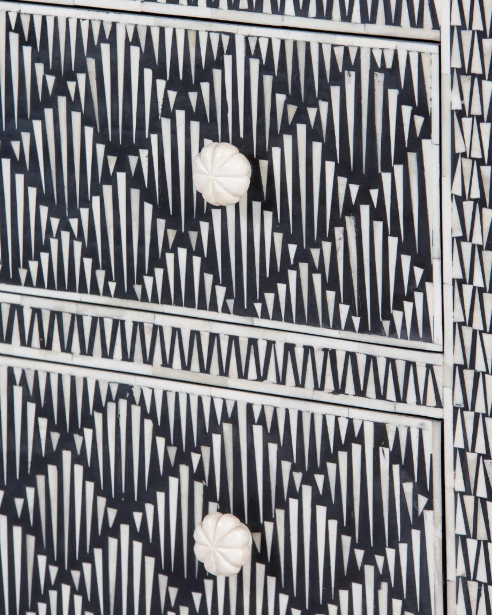 Elnaz Chest of Drawers - Black Bone Inlay - Tabeer Homes
