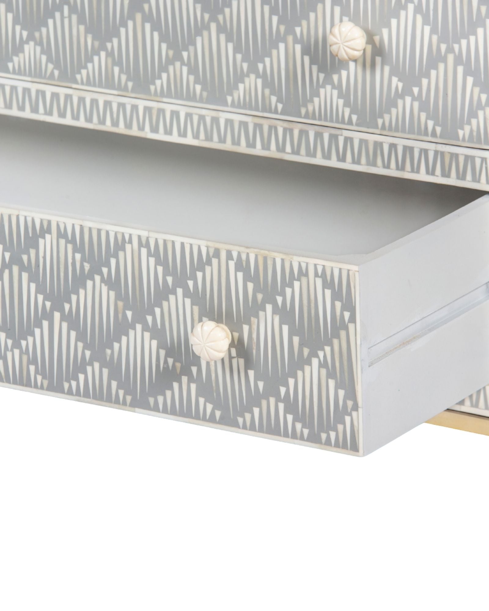 Elnaz Chest of Drawers - Grey Bone Inlay - Tabeer Homes