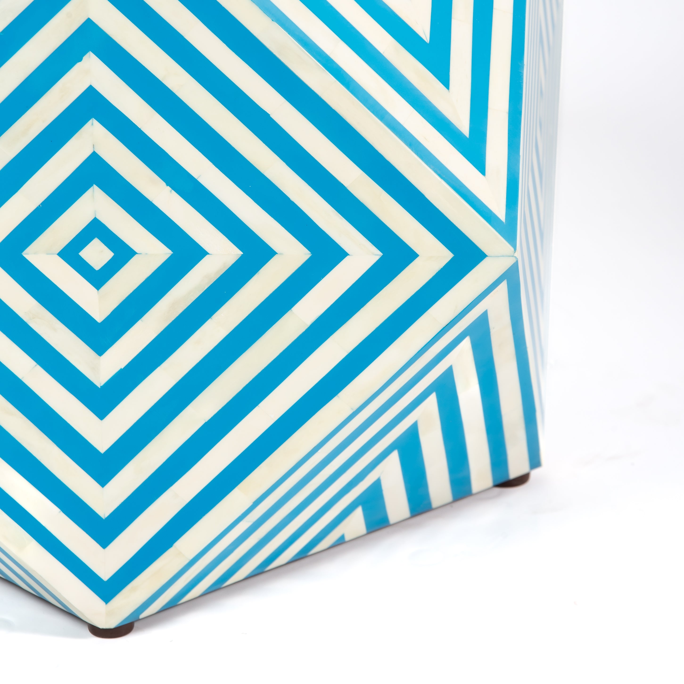 Aryan Side Table - Blue Bone Inlay