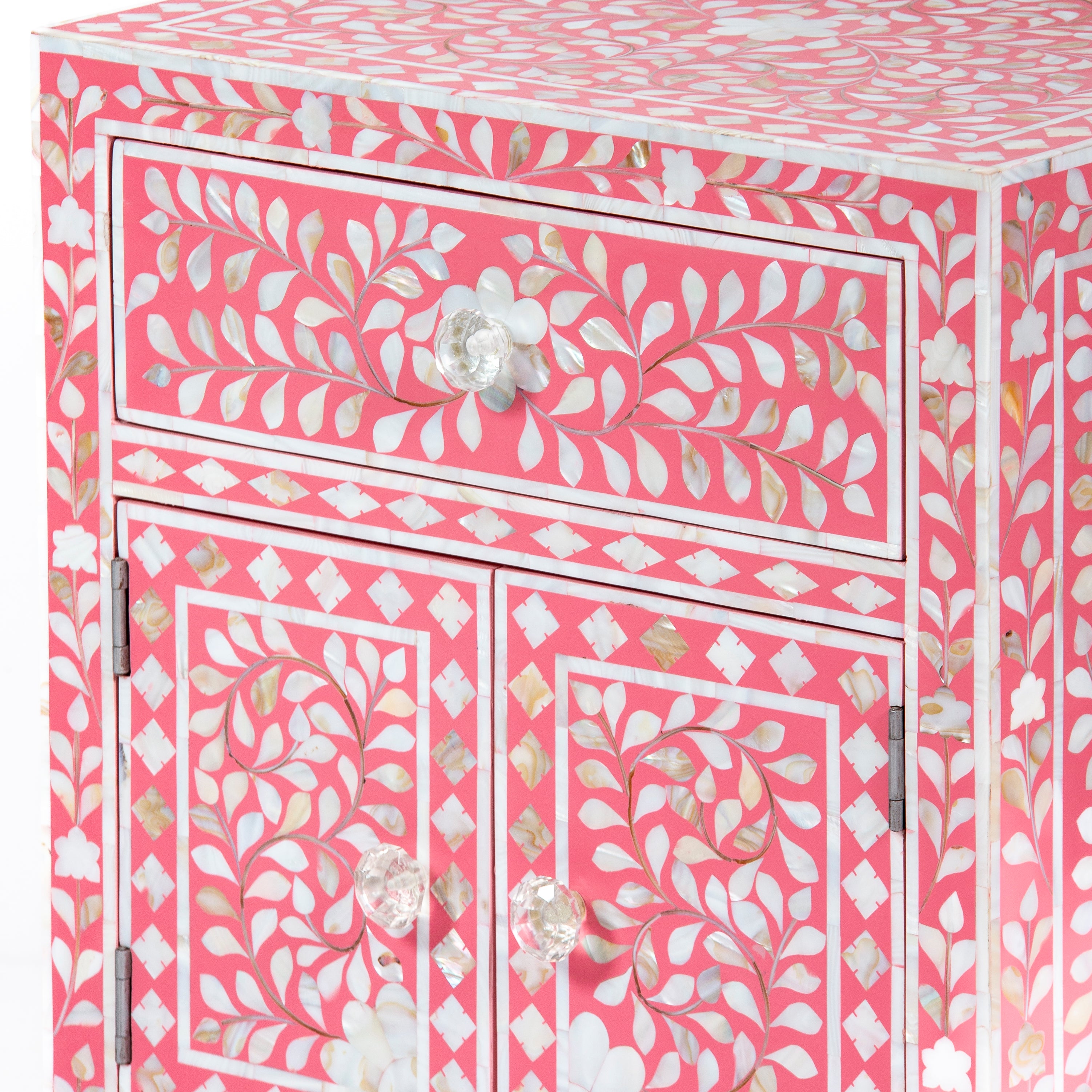 Iris Side Drawer - Pink Mother of Pearl