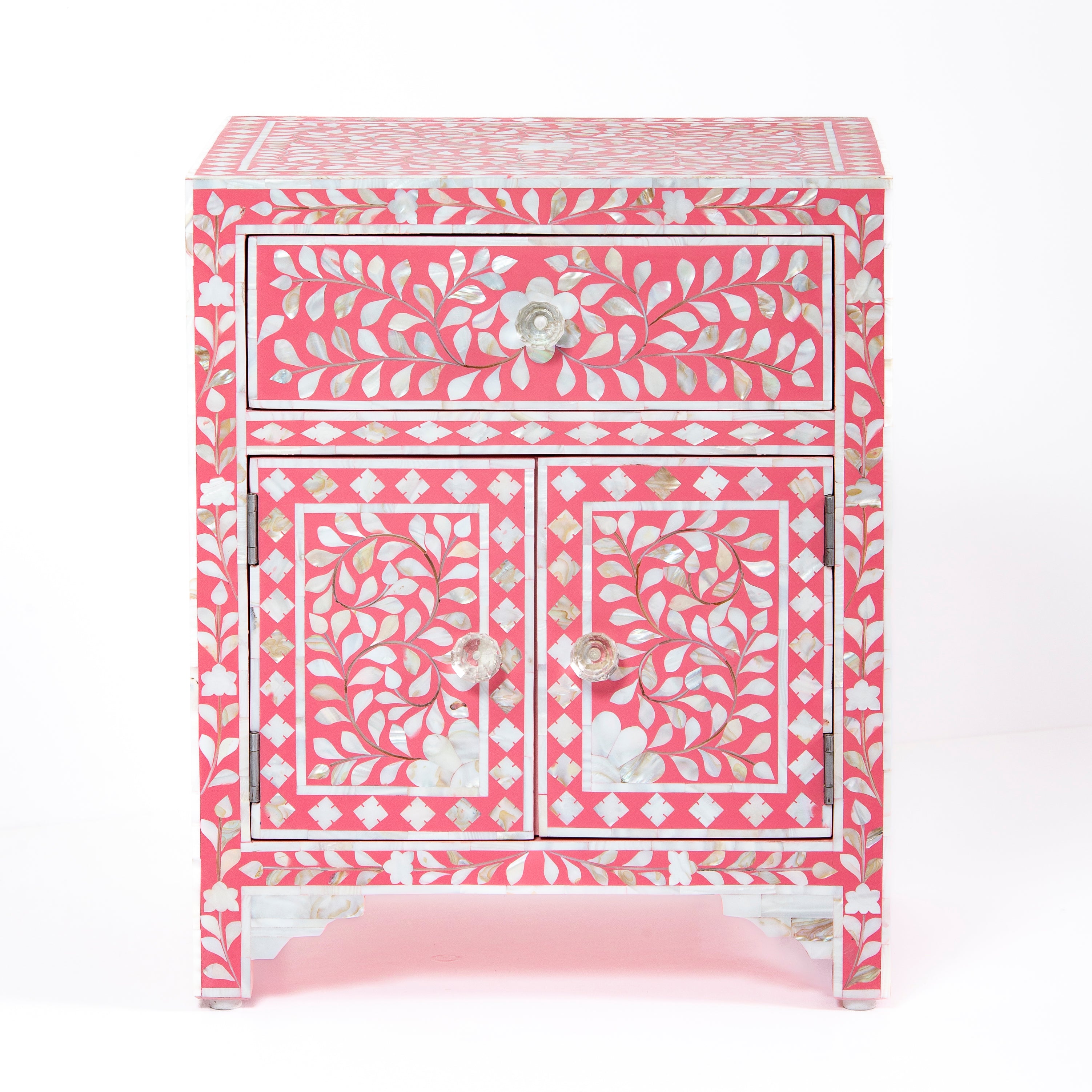 Iris Side Drawer - Pink Mother of Pearl