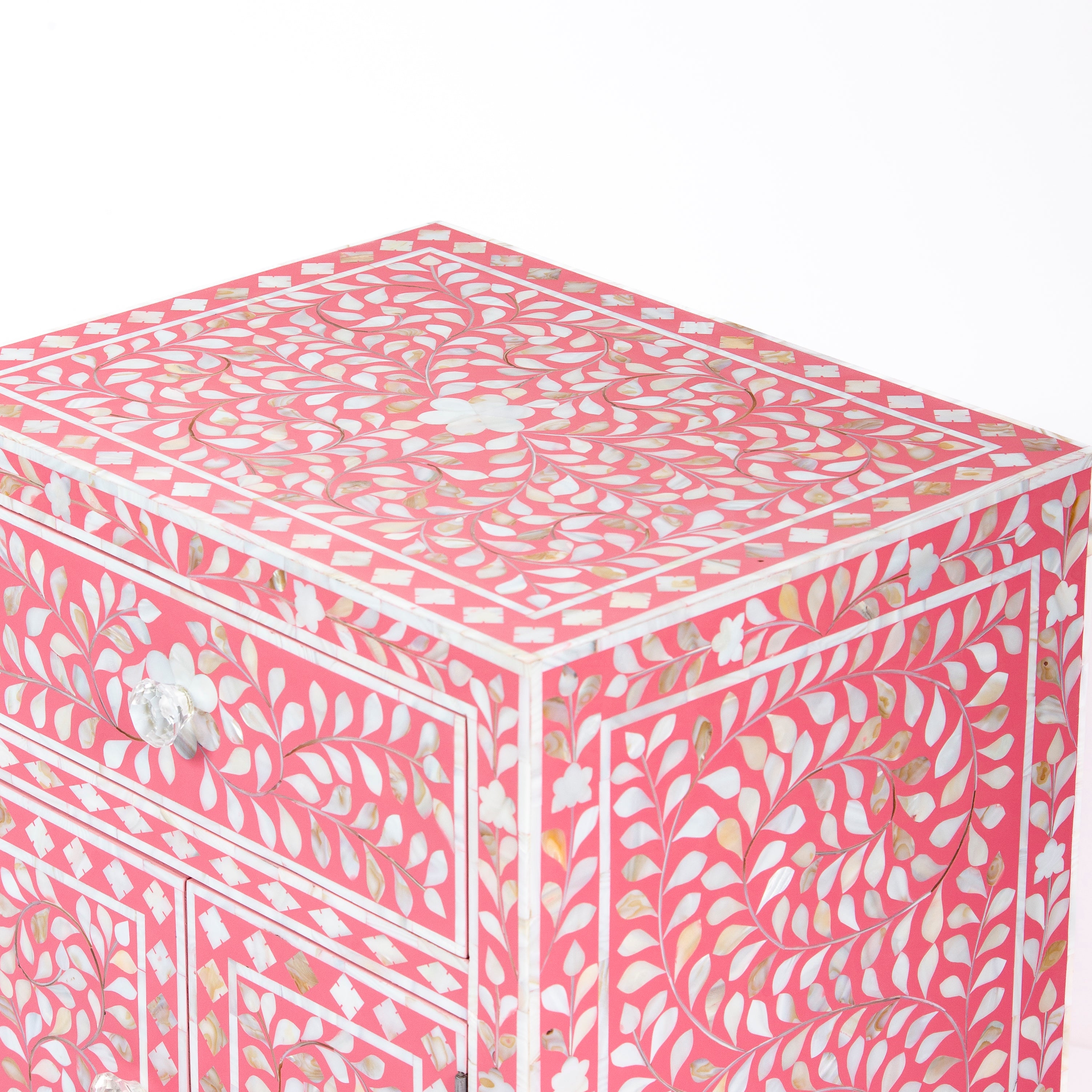 Iris Side Drawer - Pink Mother of Pearl