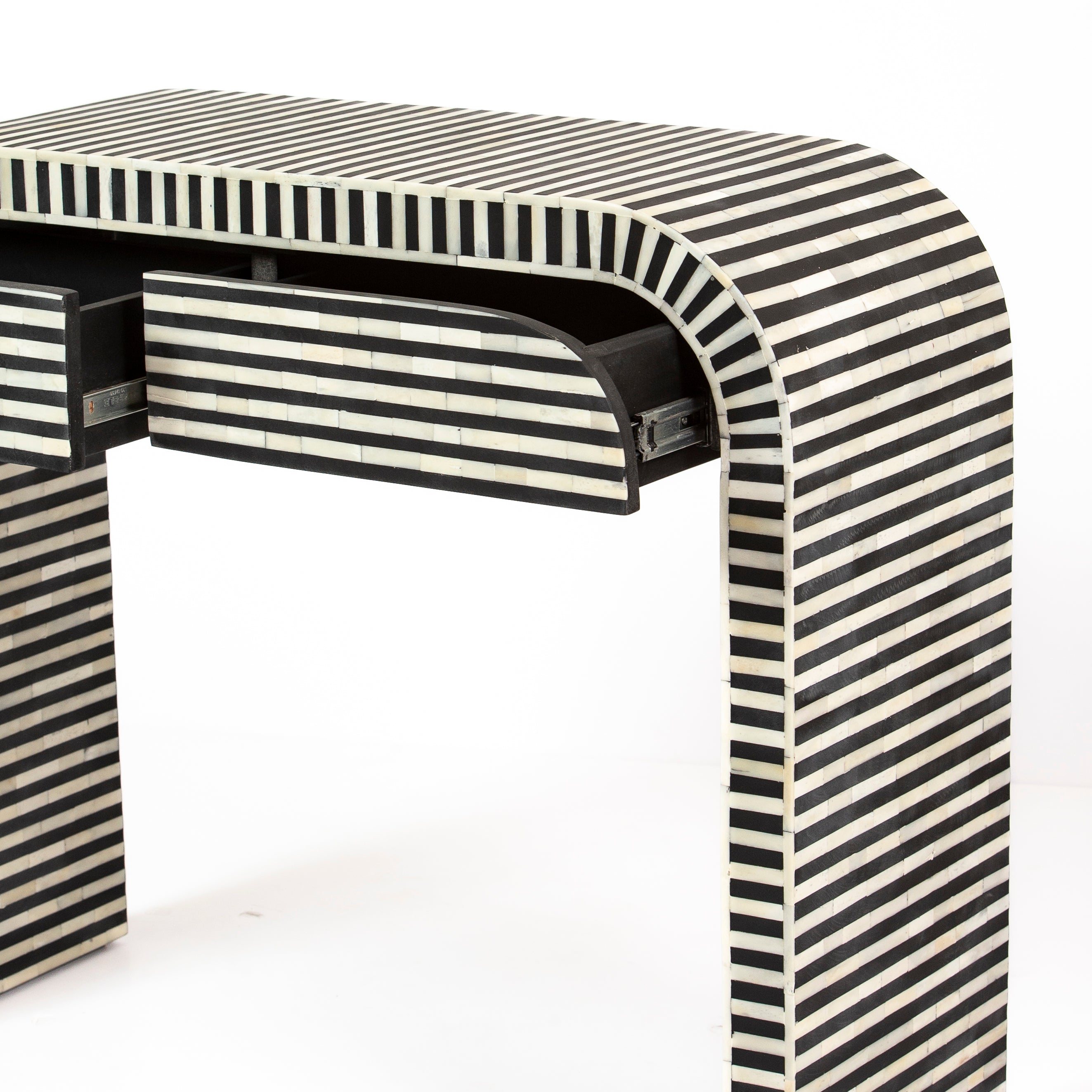 Saphed Dresser Console - Black Bone Inlay