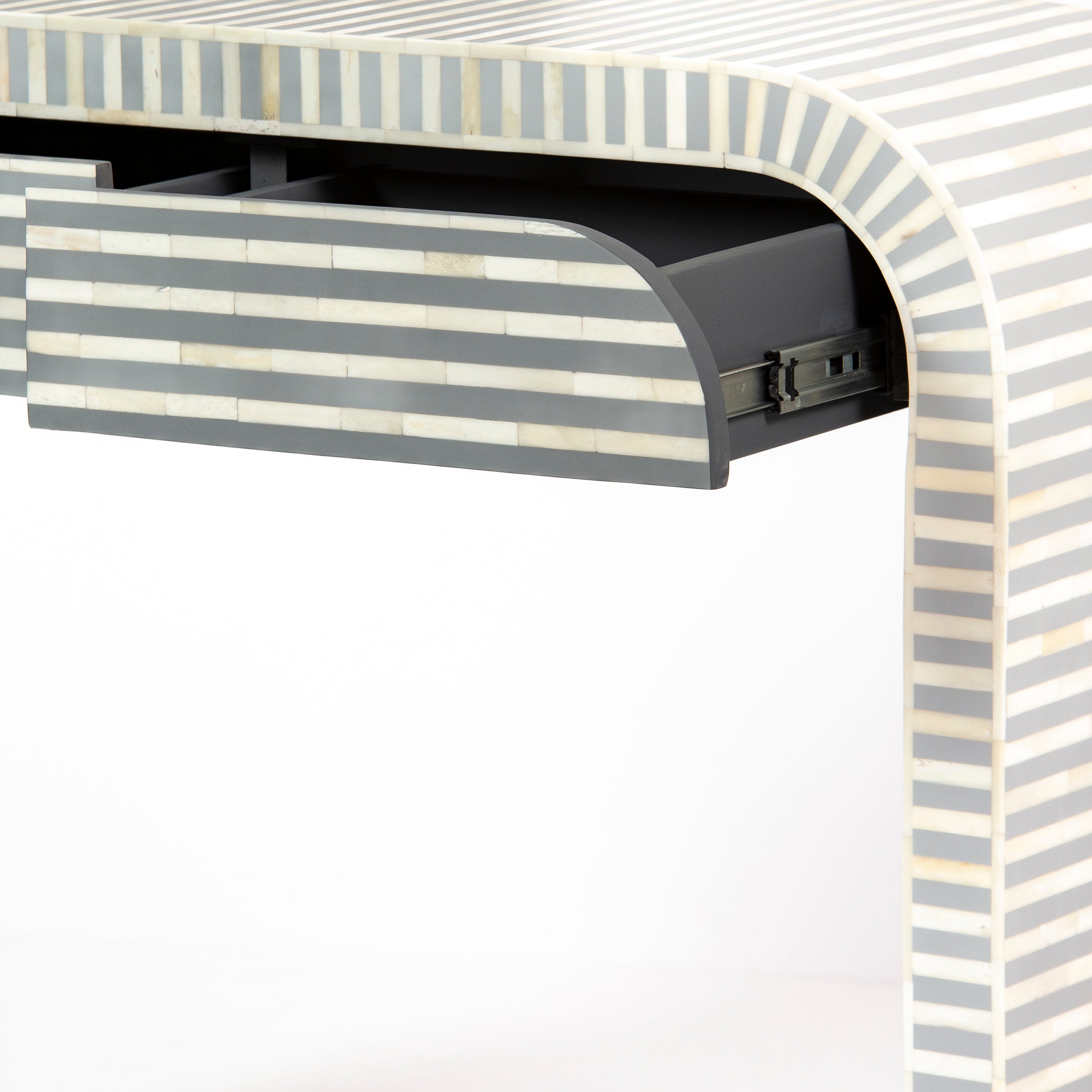Saphed Dresser Console - Grey Bone Inlay