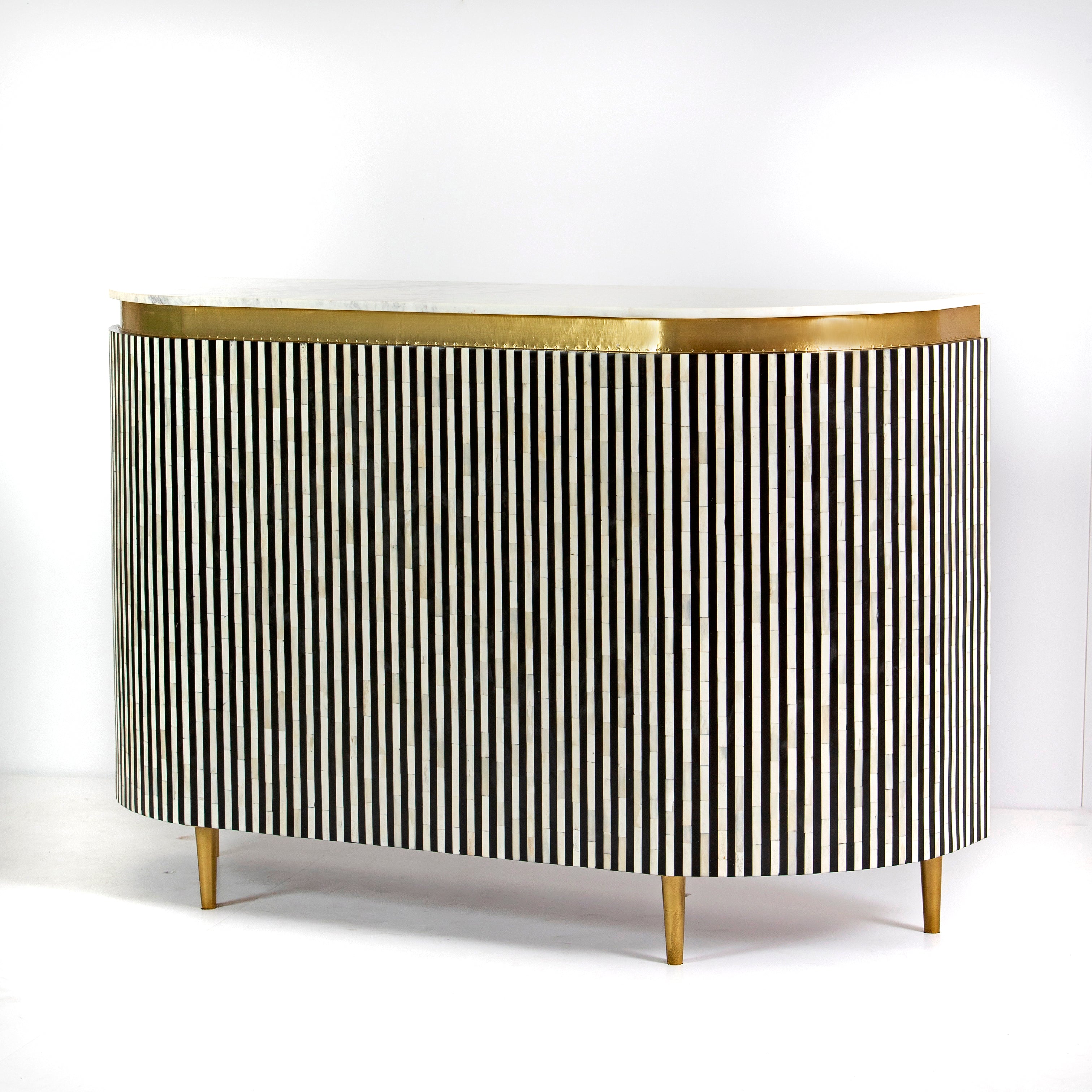 Saphed Bar Counter - Black Bone Inlay