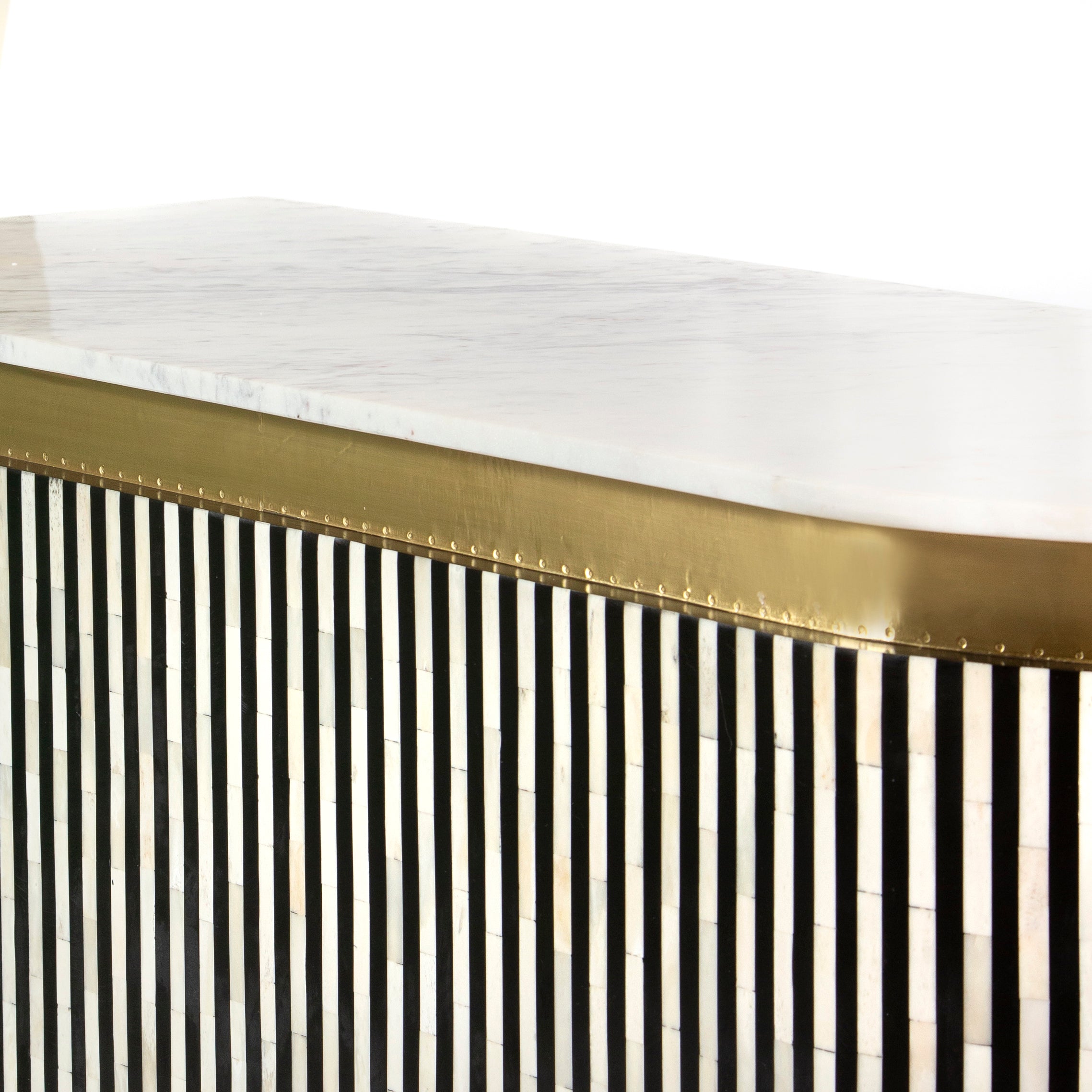 Saphed Bar Counter - Black Bone Inlay