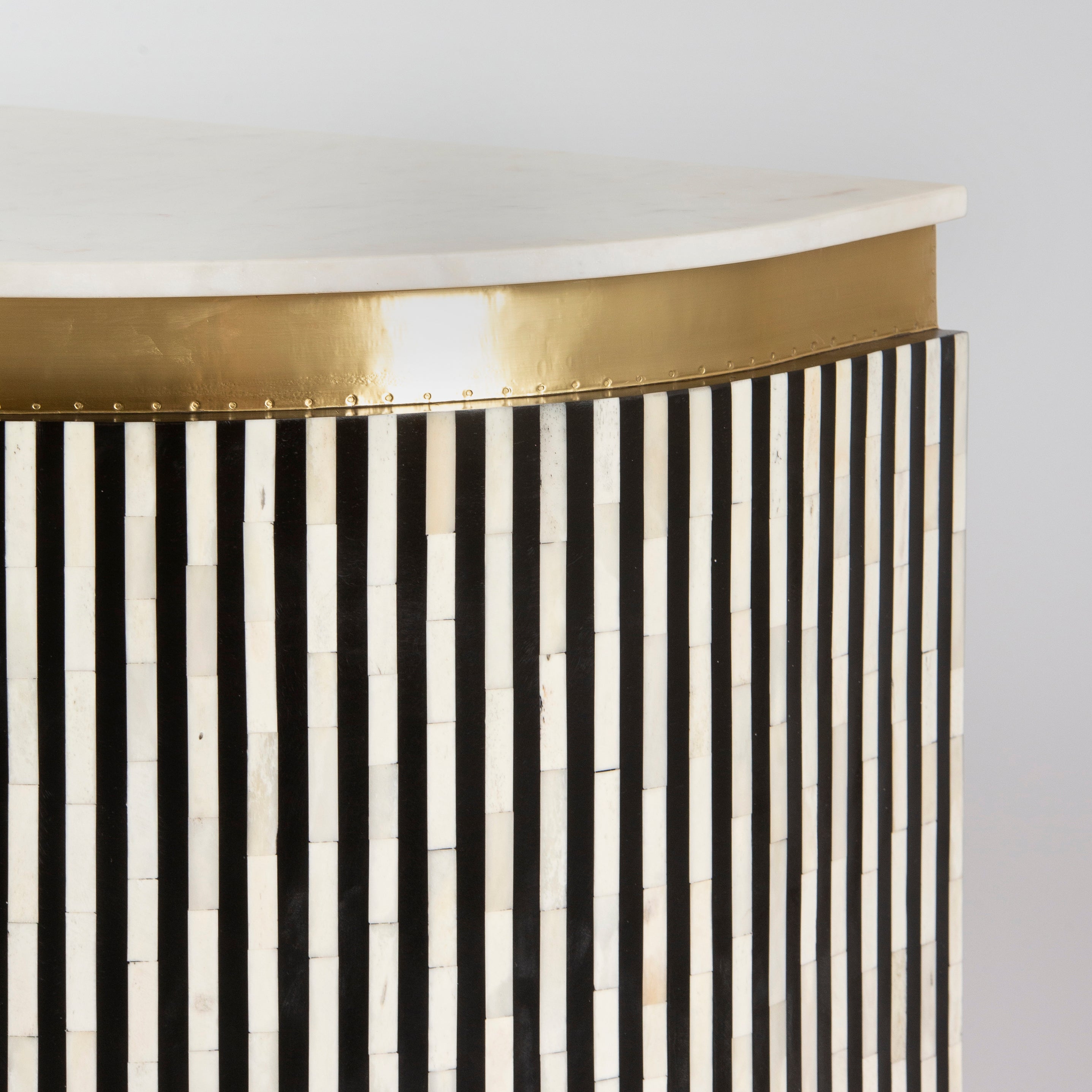 Saphed Bar Counter - Black Bone Inlay