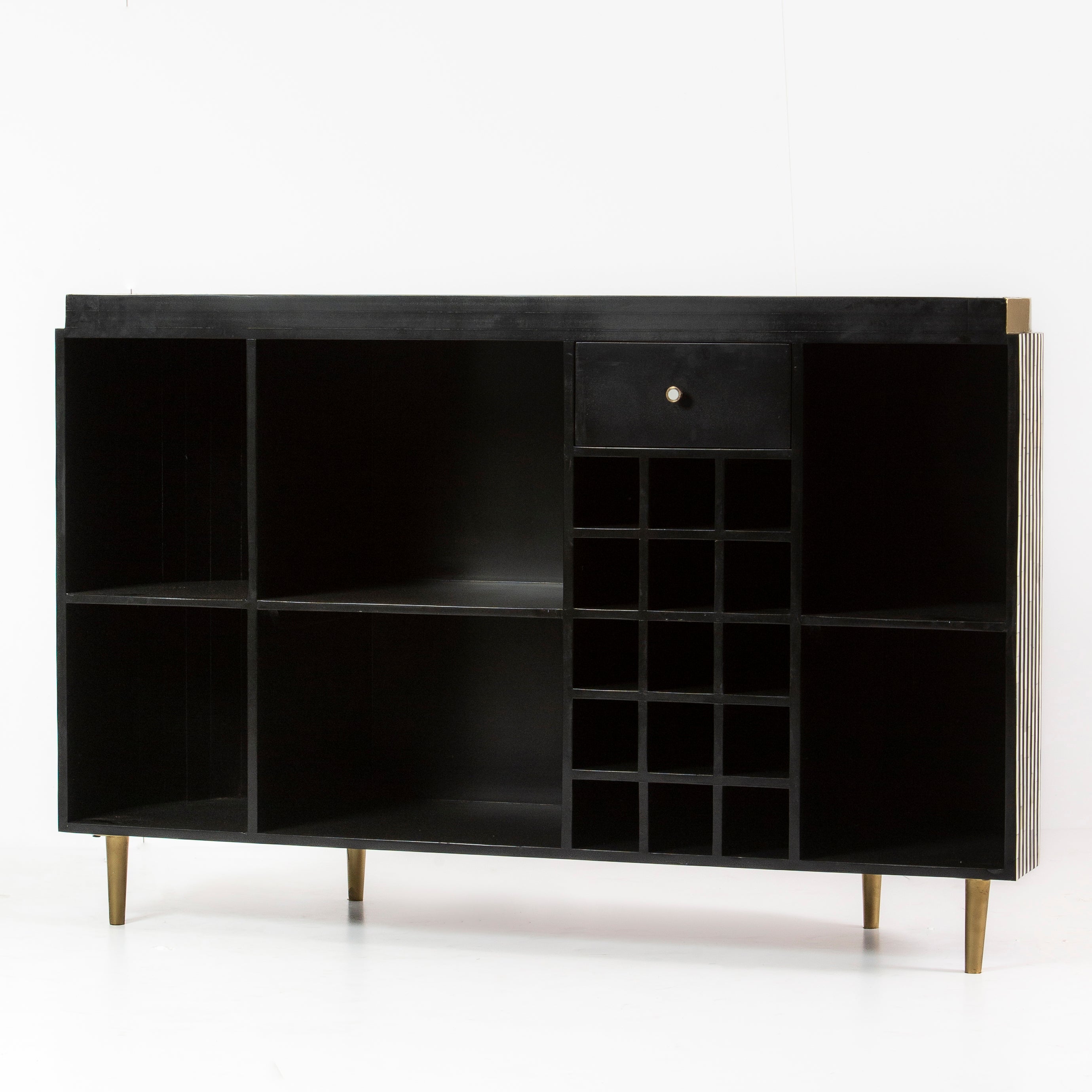 Saphed Bar Counter - Black Bone Inlay