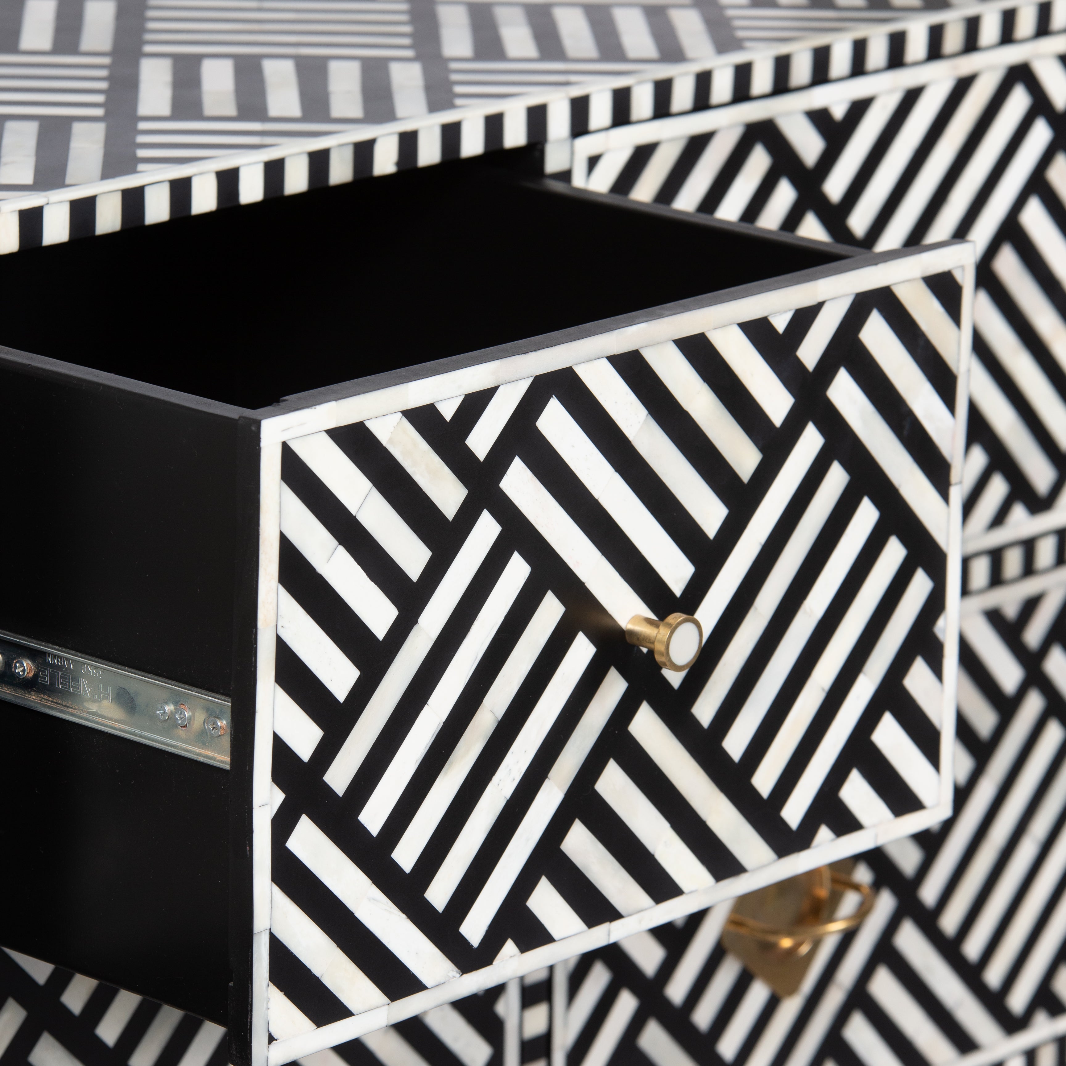 Ameerah Chest of Drawers - Black Bone Inlay