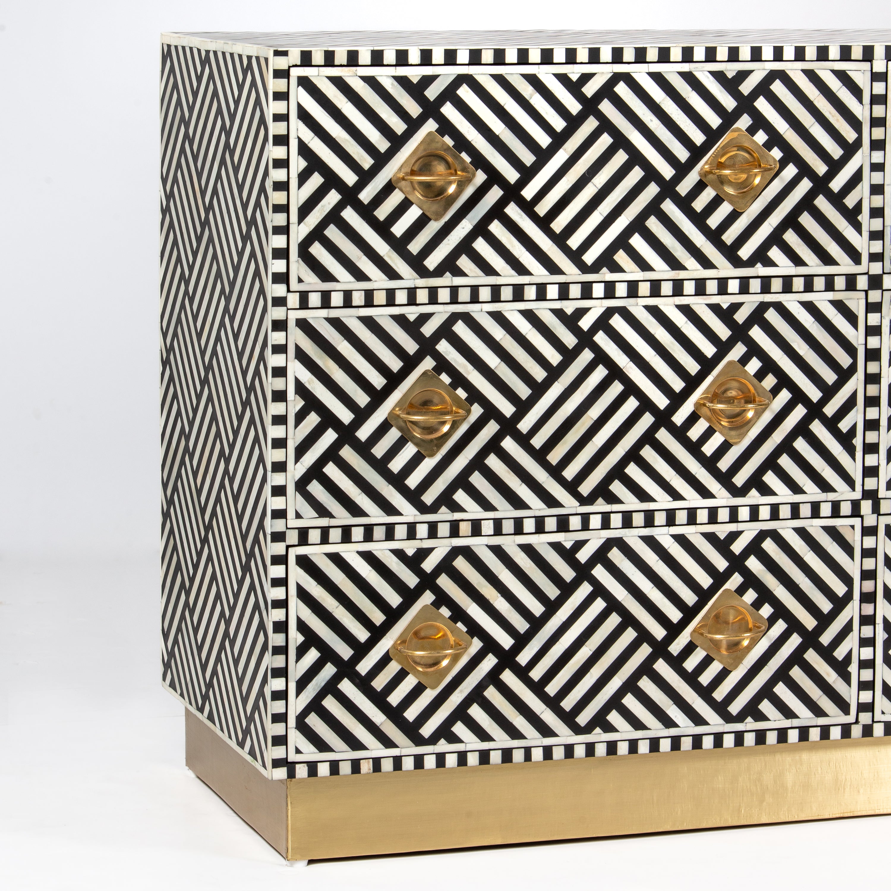 Ameerah Chest of Drawers - Black Bone Inlay